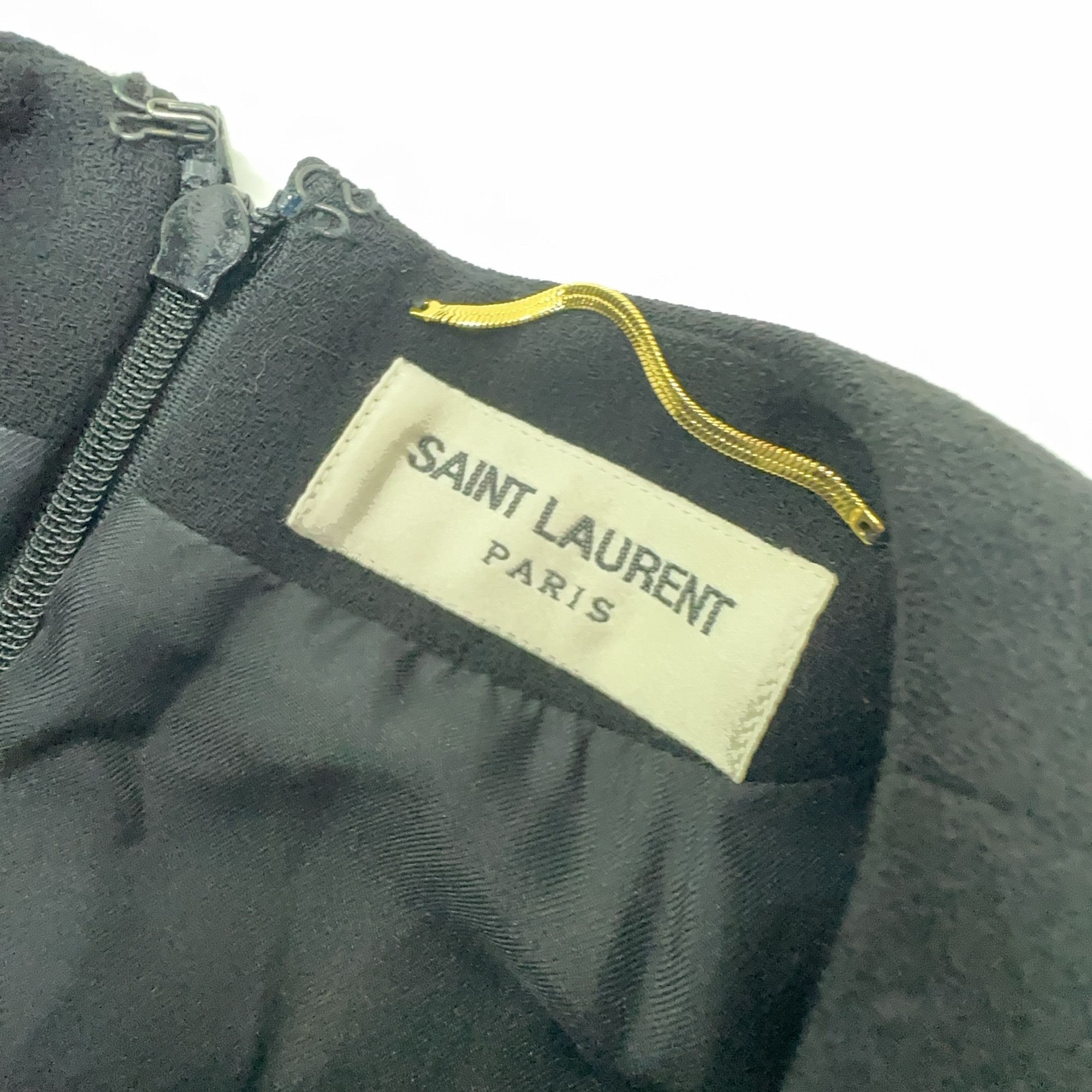 Saint Laurent Paris Saint Laurent Wool Mini Dress Size 34 Size XS / US 0-2 / IT 36-38 - 4 Thumbnail