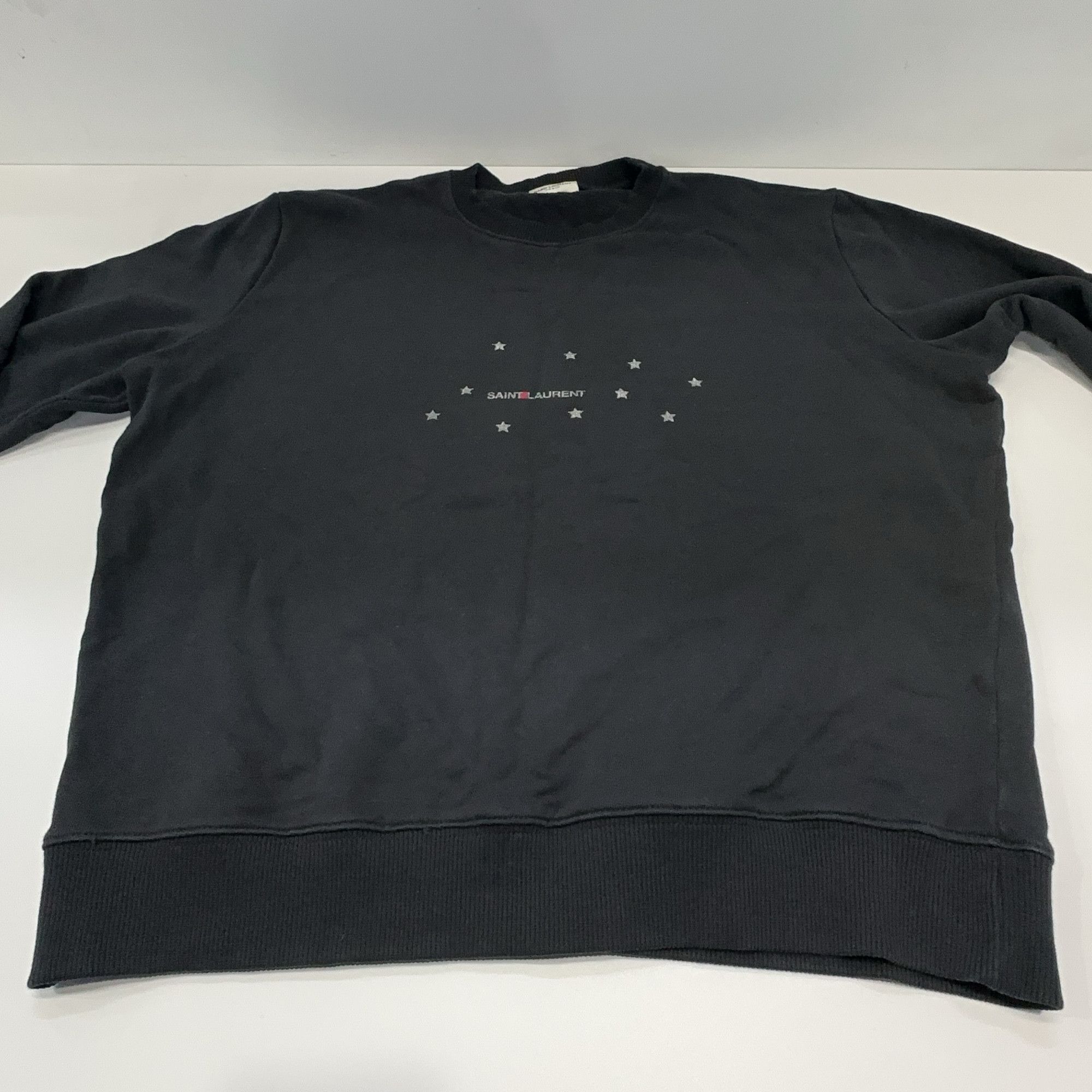 Saint Laurent Paris Saint Laurent Star Logo Sweatshirt Size L Size L / US 10 / IT 46 - 6 Thumbnail