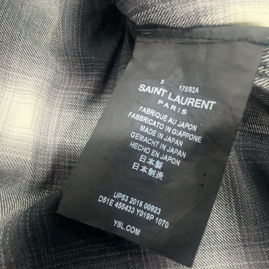 Saint Laurent Paris Saint Laurent Plaid Long Sleeve Shirt S Size US S / EU 44-46 / 1 - 3 Thumbnail