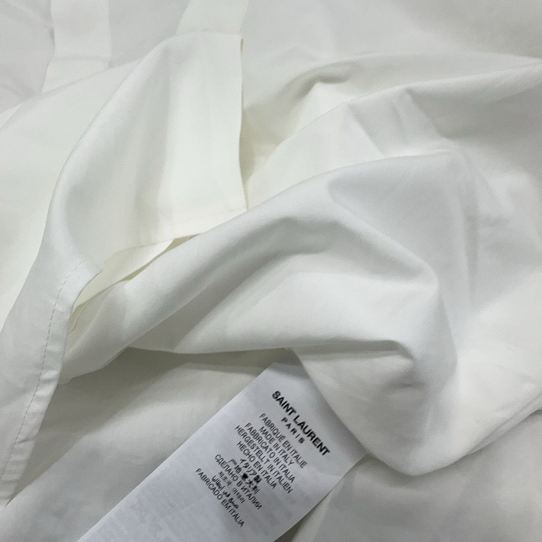 Saint Laurent Paris Saint Laurent White Button Up Shirt Size M Size US M / EU 48-50 / 2 - 4 Thumbnail