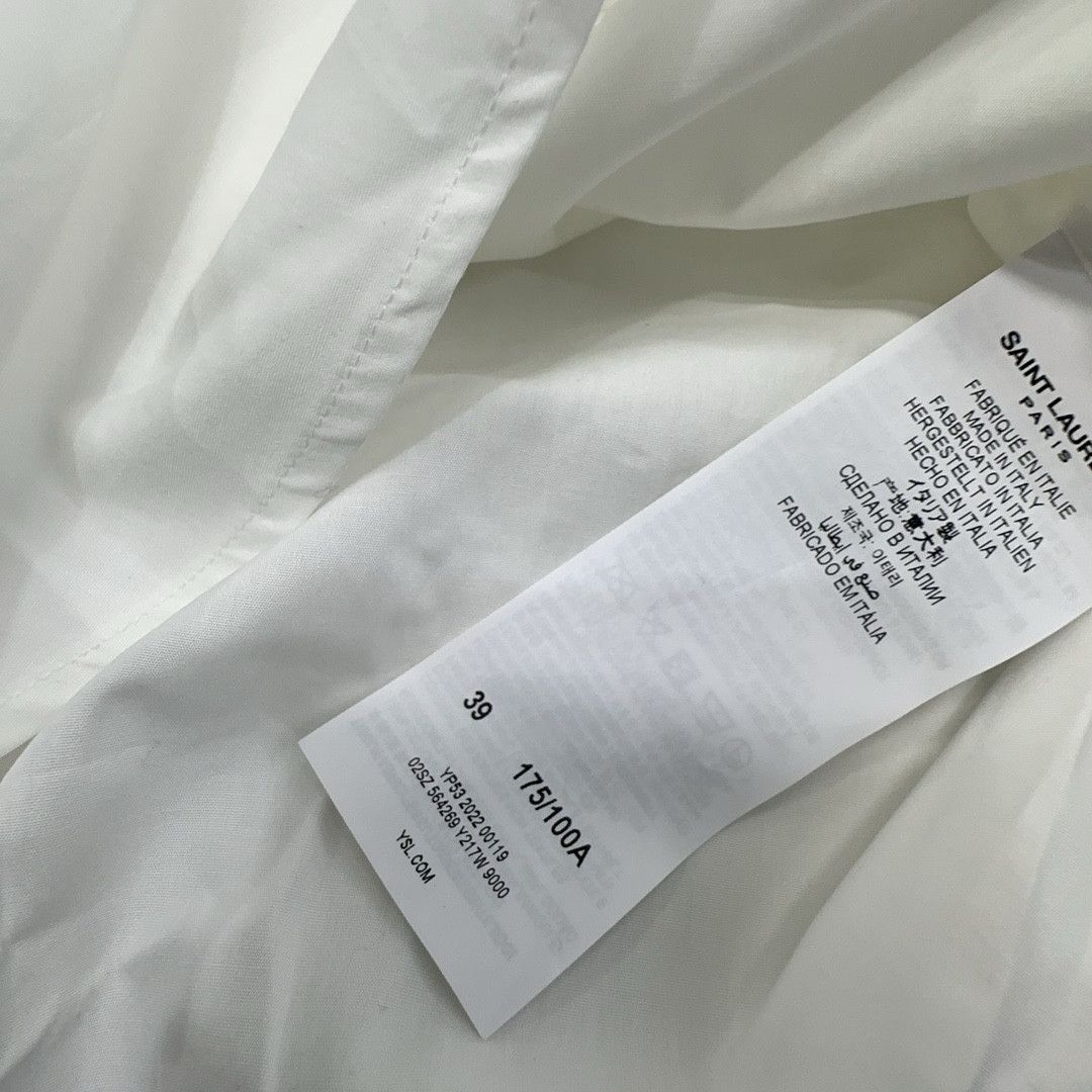 Saint Laurent Paris Saint Laurent White Button Up Shirt Size M Size US M / EU 48-50 / 2 - 3 Thumbnail