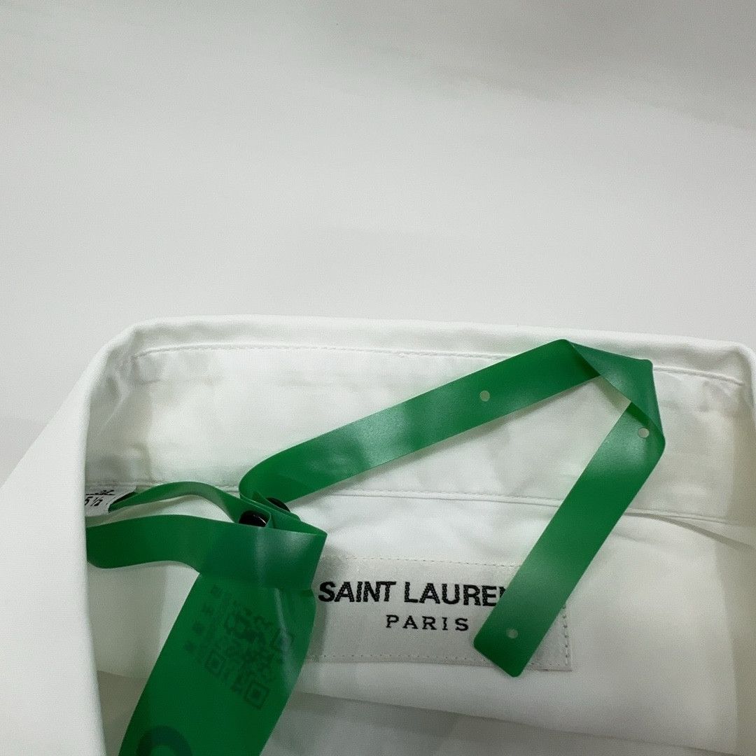 Saint Laurent Paris Saint Laurent White Button Up Shirt Size M Size US M / EU 48-50 / 2 - 5 Thumbnail