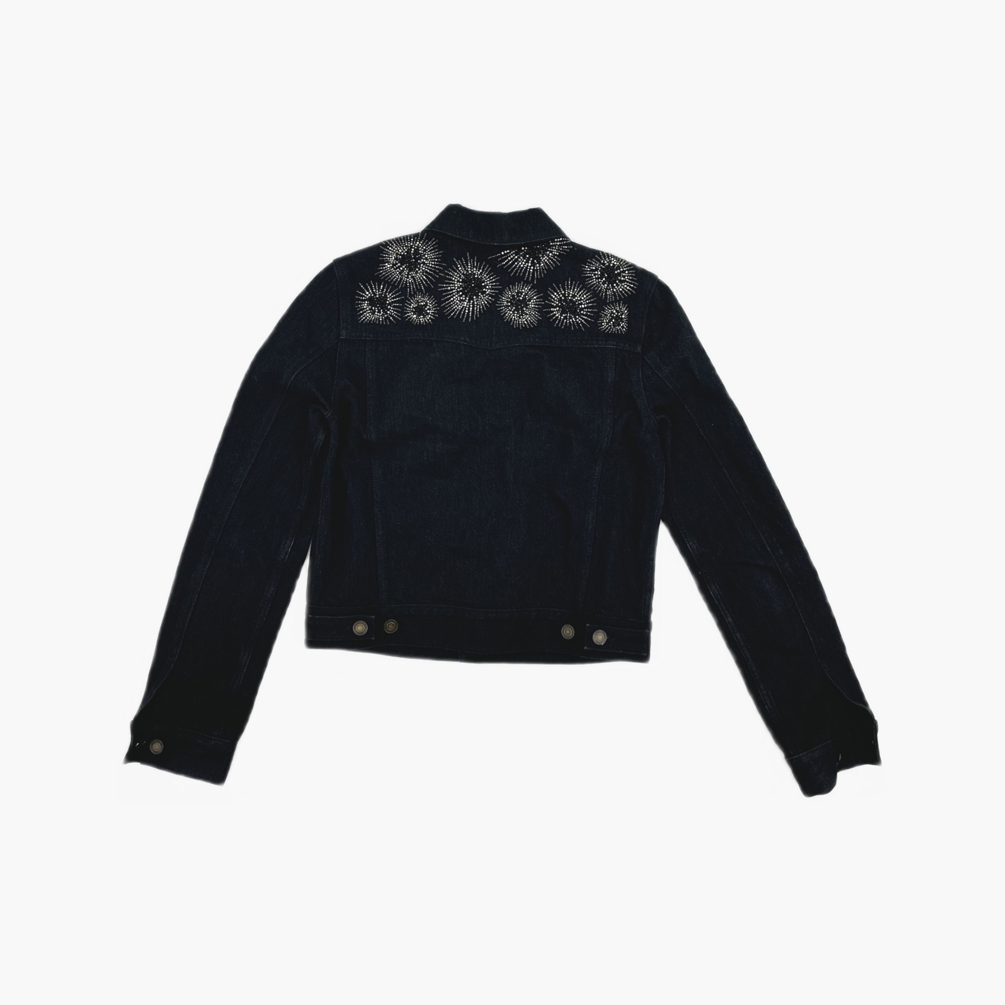 Saint Laurent Paris Saint Laurent Embellished Denim Jacket Size M Size M / US 6-8 / IT 42-44 - 2 Thumbnail