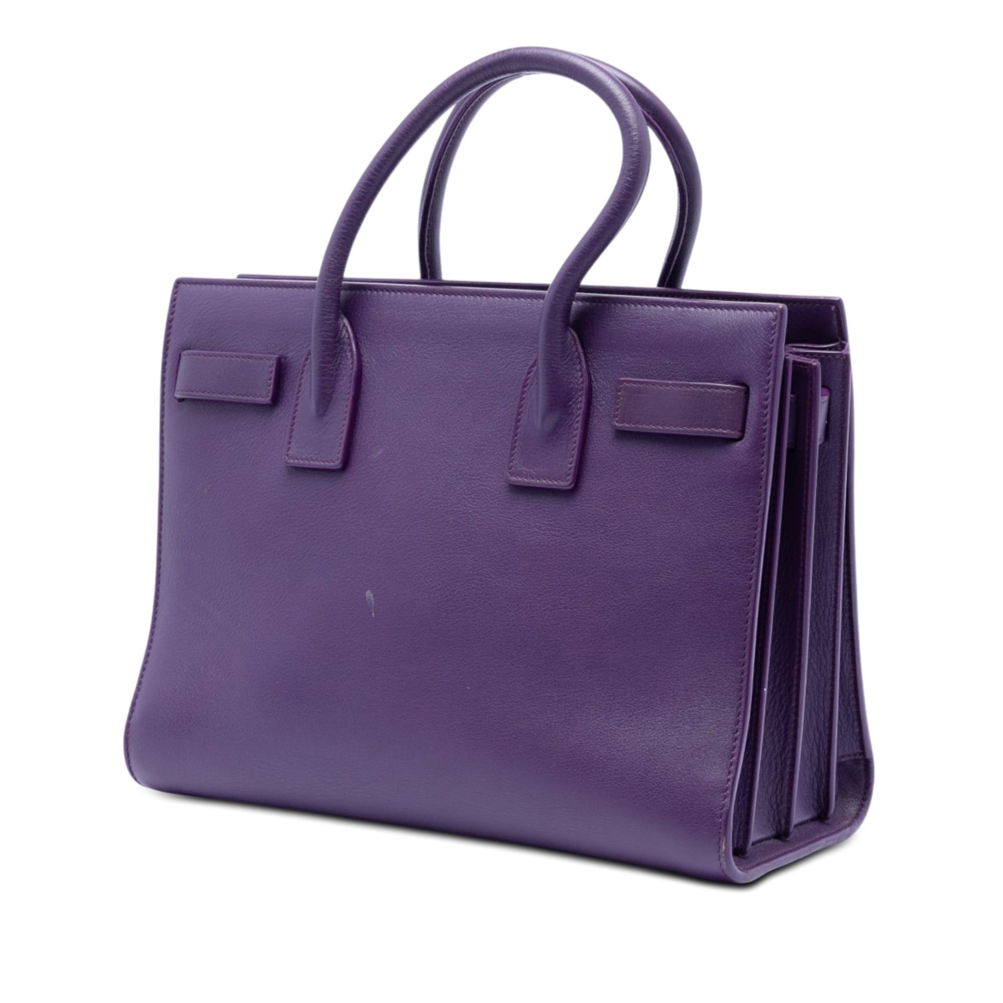 Saint Laurent Paris Baby Leather Sac De Jour Satchel Size ONE SIZE - 2 Thumbnail