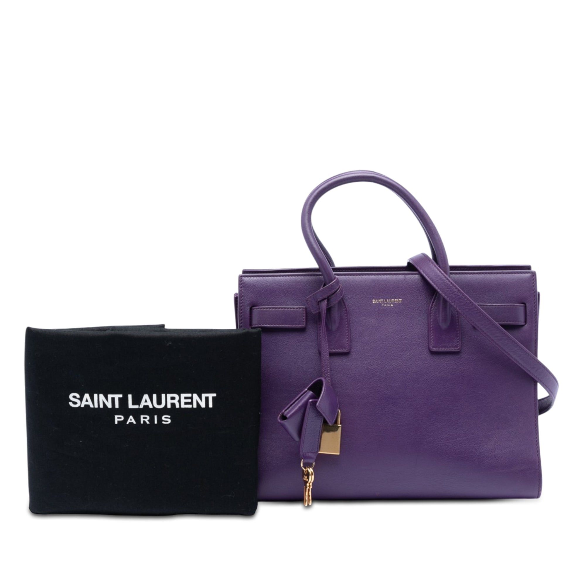 Saint Laurent Paris Baby Leather Sac De Jour Satchel Size ONE SIZE - 7 Thumbnail