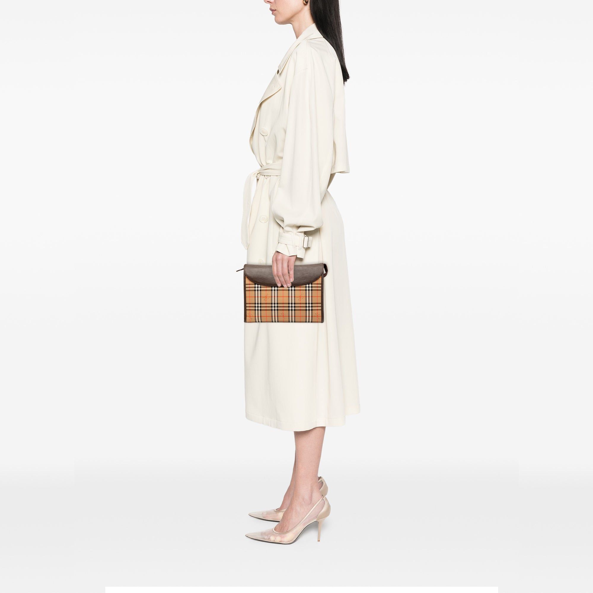 Burberry Haymarket Check Canvas Clutch Size ONE SIZE - 6 Thumbnail