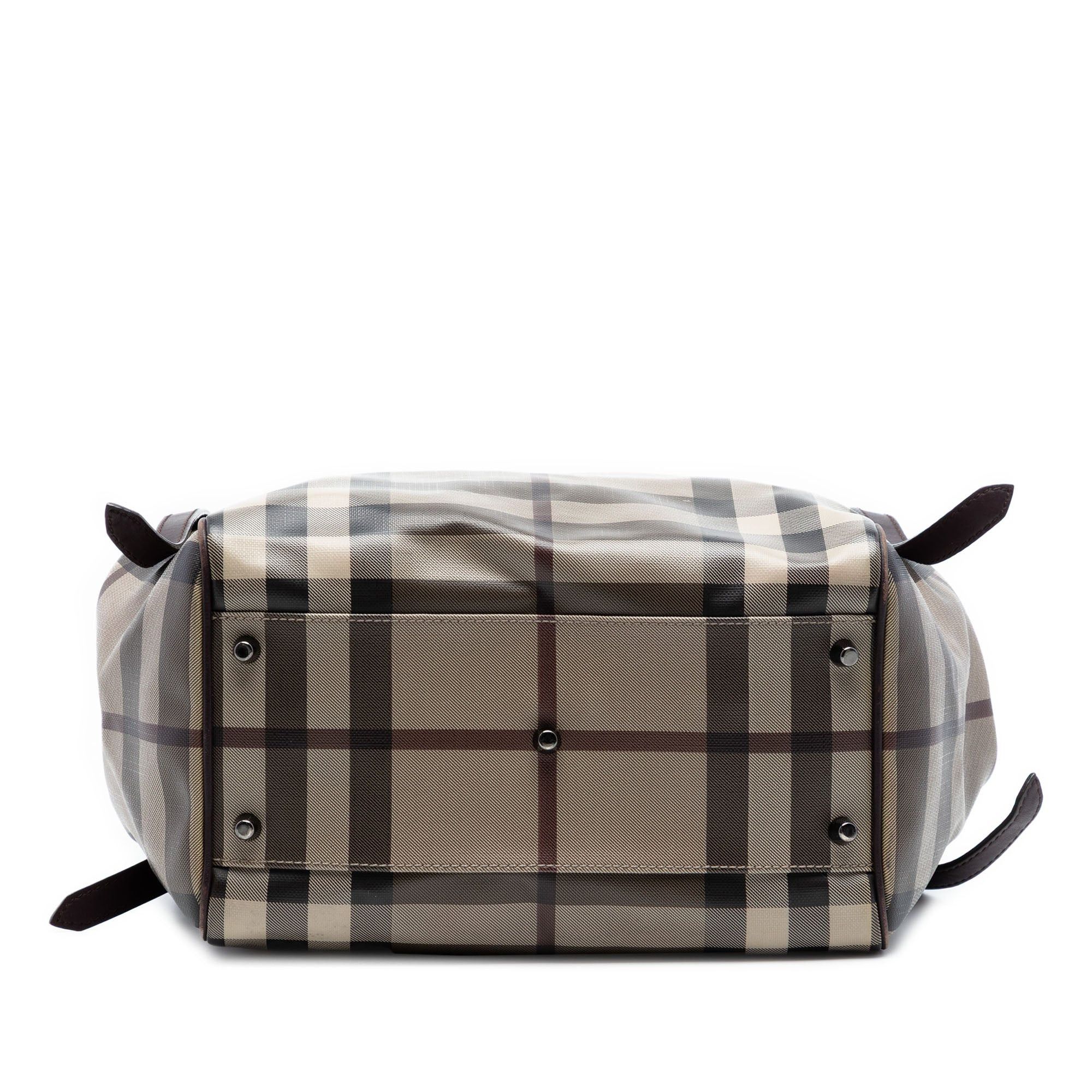 Burberry Small Smoke Check Coated Canvas Canterbury Tote Size ONE SIZE - 3 Thumbnail