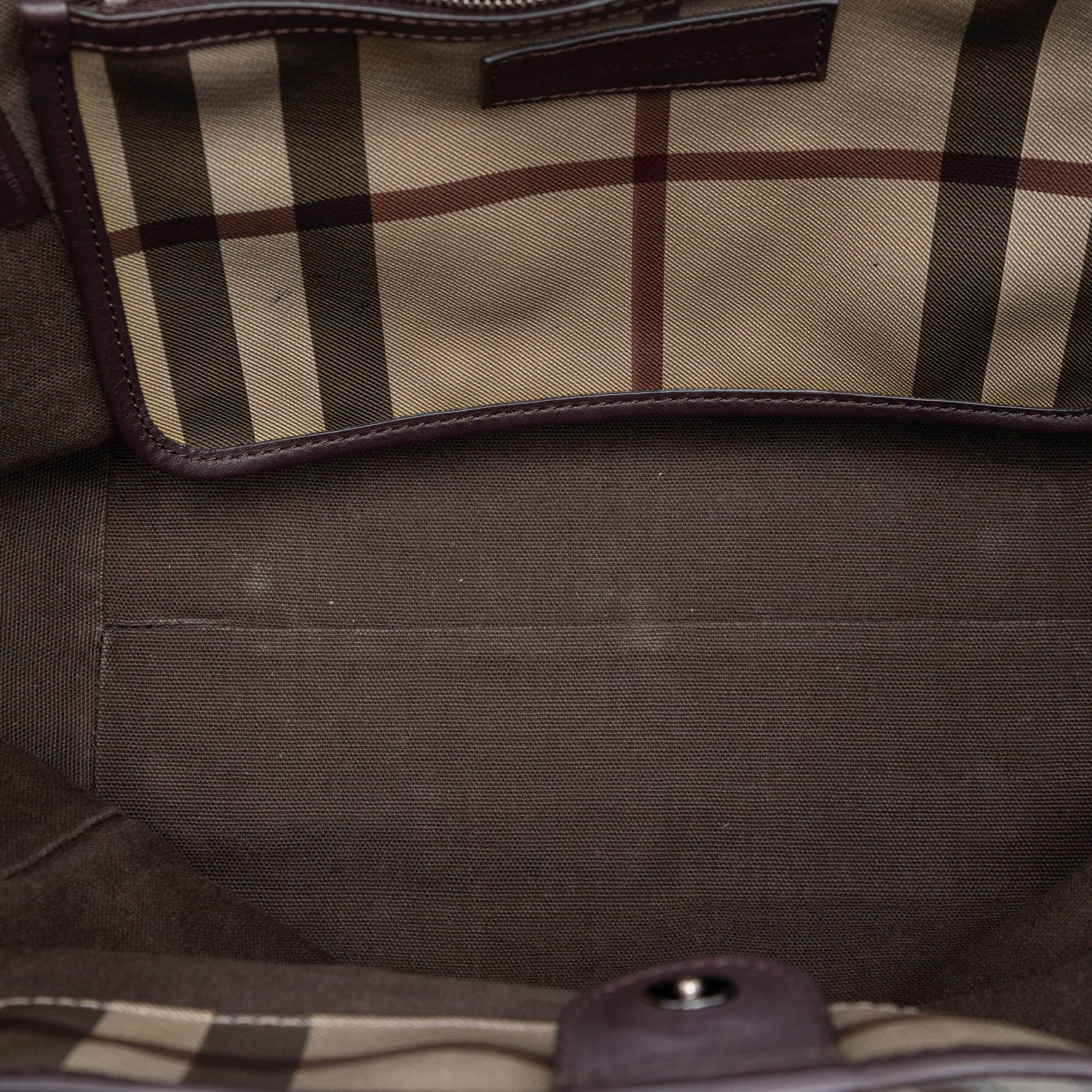 Burberry Small Smoke Check Coated Canvas Canterbury Tote Size ONE SIZE - 4 Thumbnail