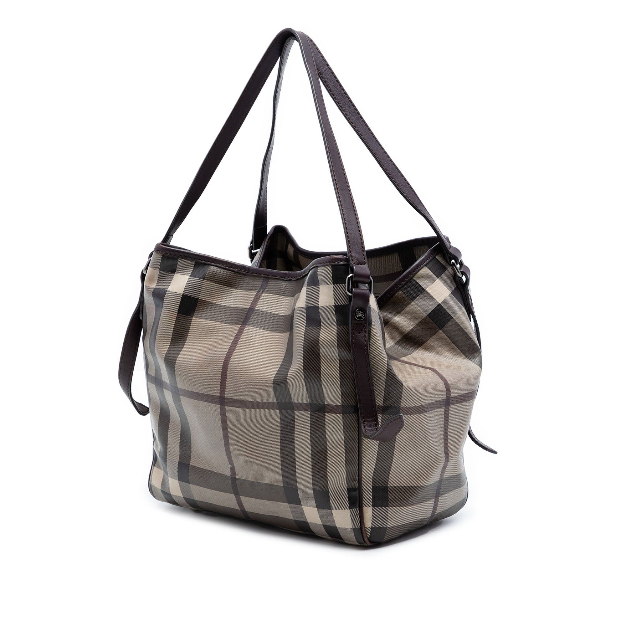 Burberry Small Smoke Check Coated Canvas Canterbury Tote Size ONE SIZE - 2 Thumbnail