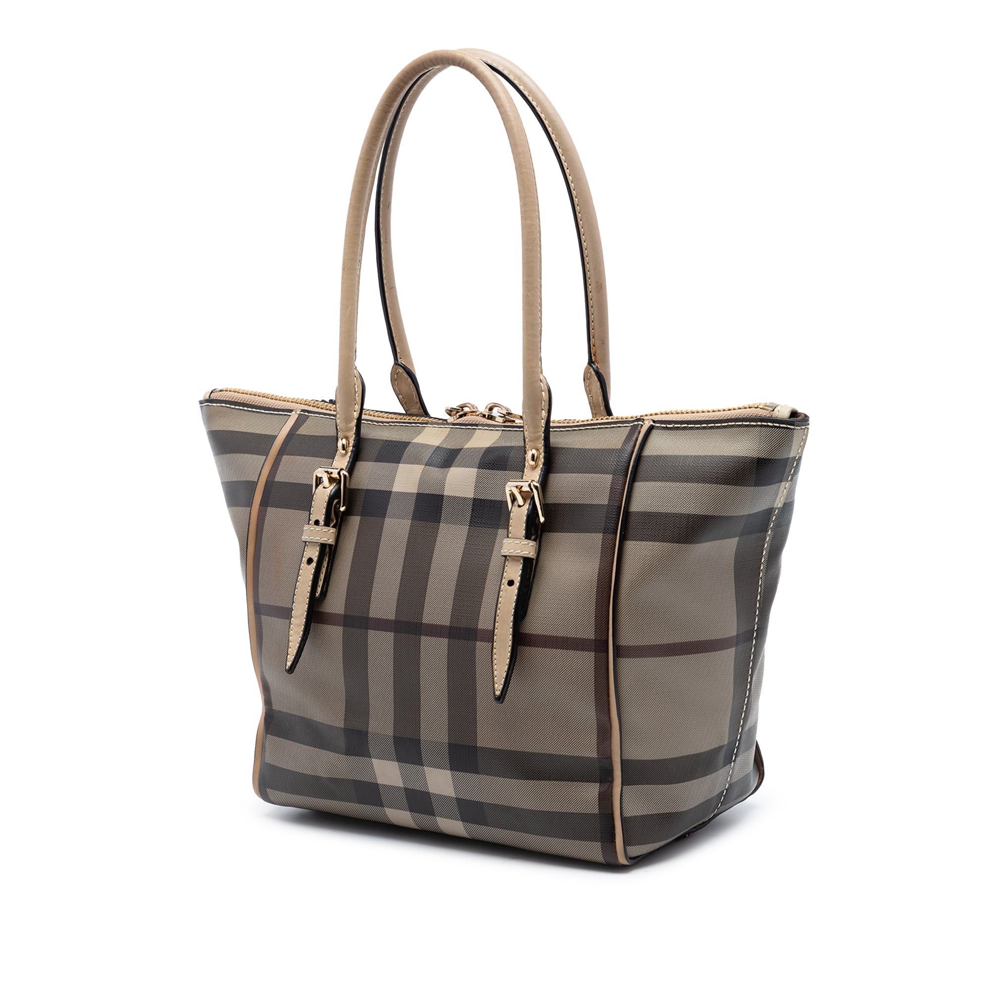 Burberry Small Smoke Check Coated Canvas Salisbury Tote Size ONE SIZE - 2 Thumbnail