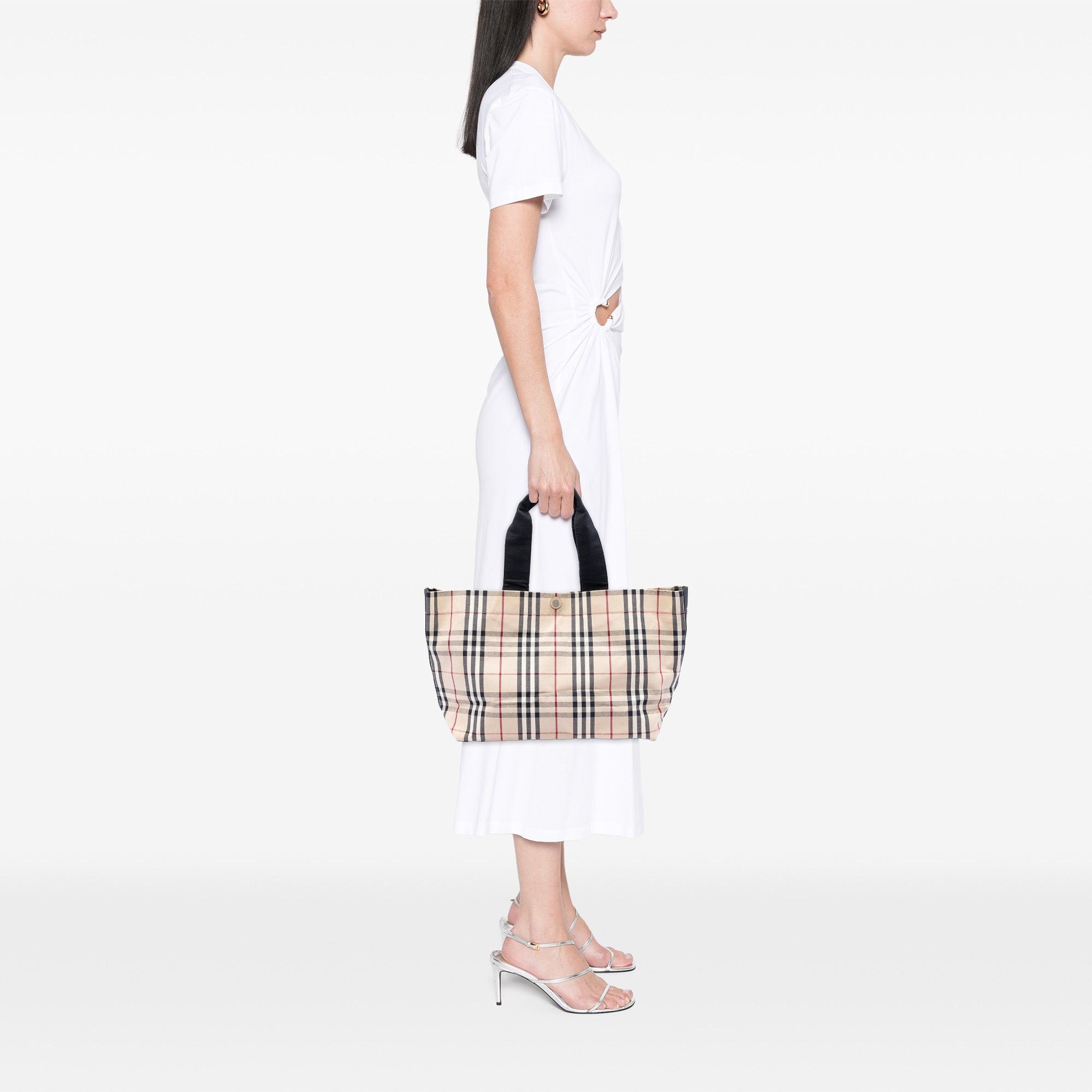 Burberry House Check Canvas Tote Size ONE SIZE - 6 Thumbnail