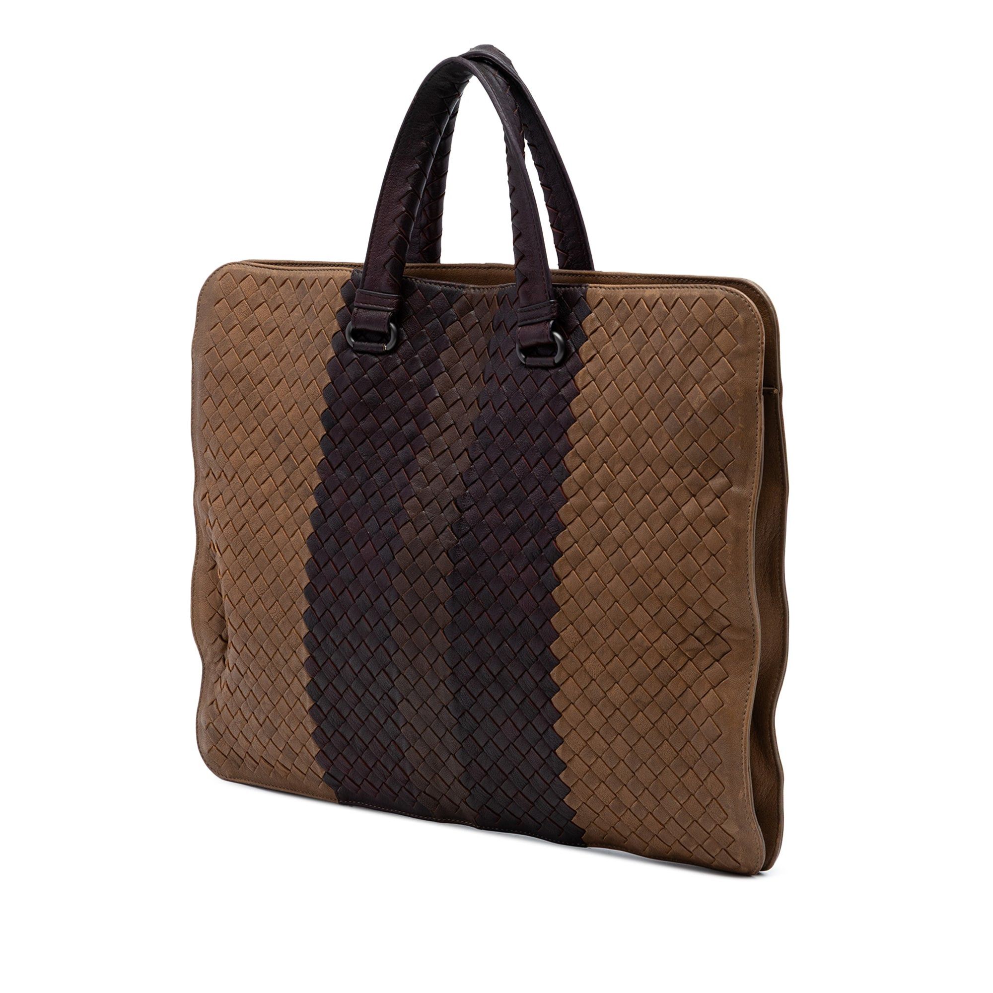 Bottega Veneta Nappa Intrecciato Club Fume Briefcase Size ONE SIZE - 2 Thumbnail