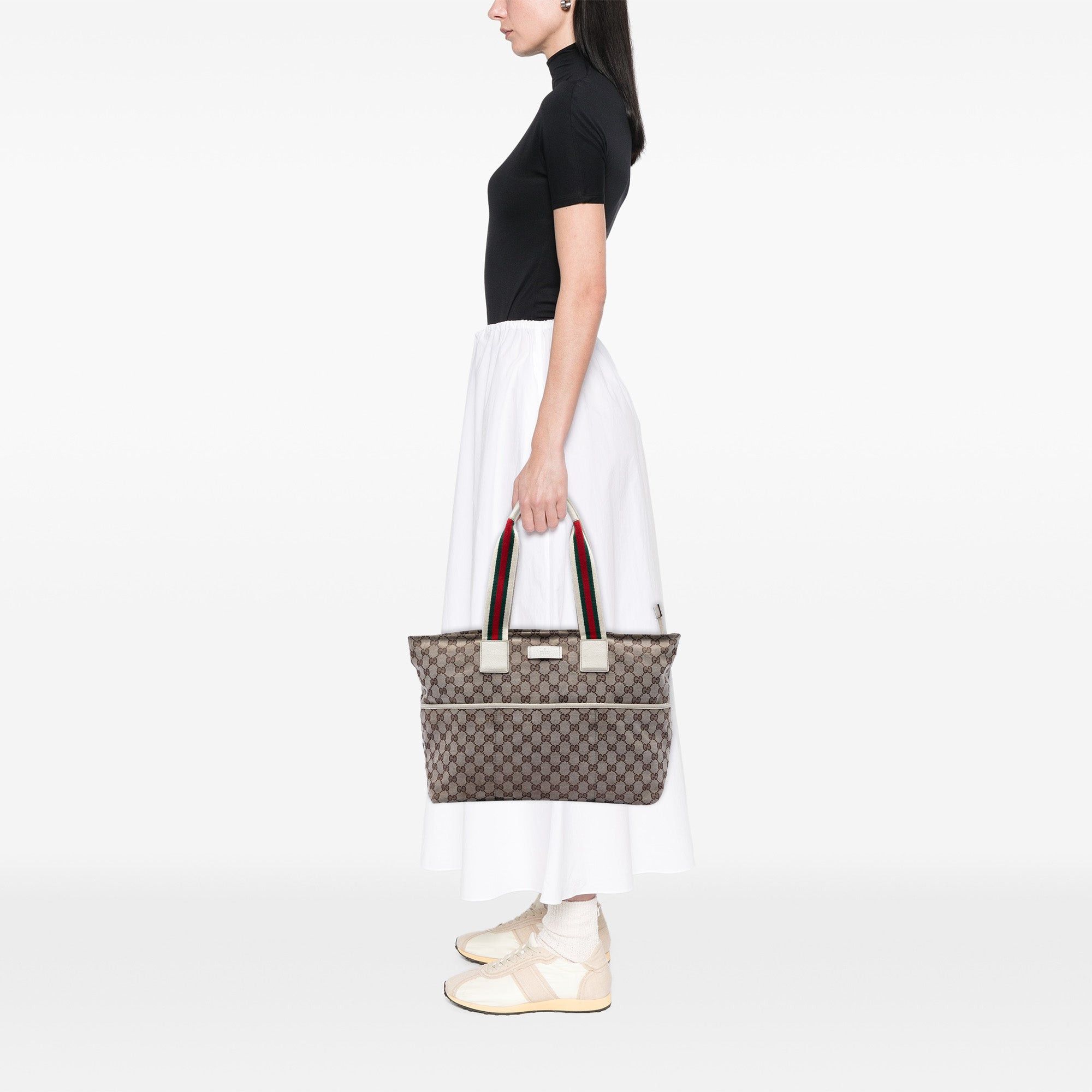 Gucci GG Canvas Web Tote Size ONE SIZE - 6 Thumbnail