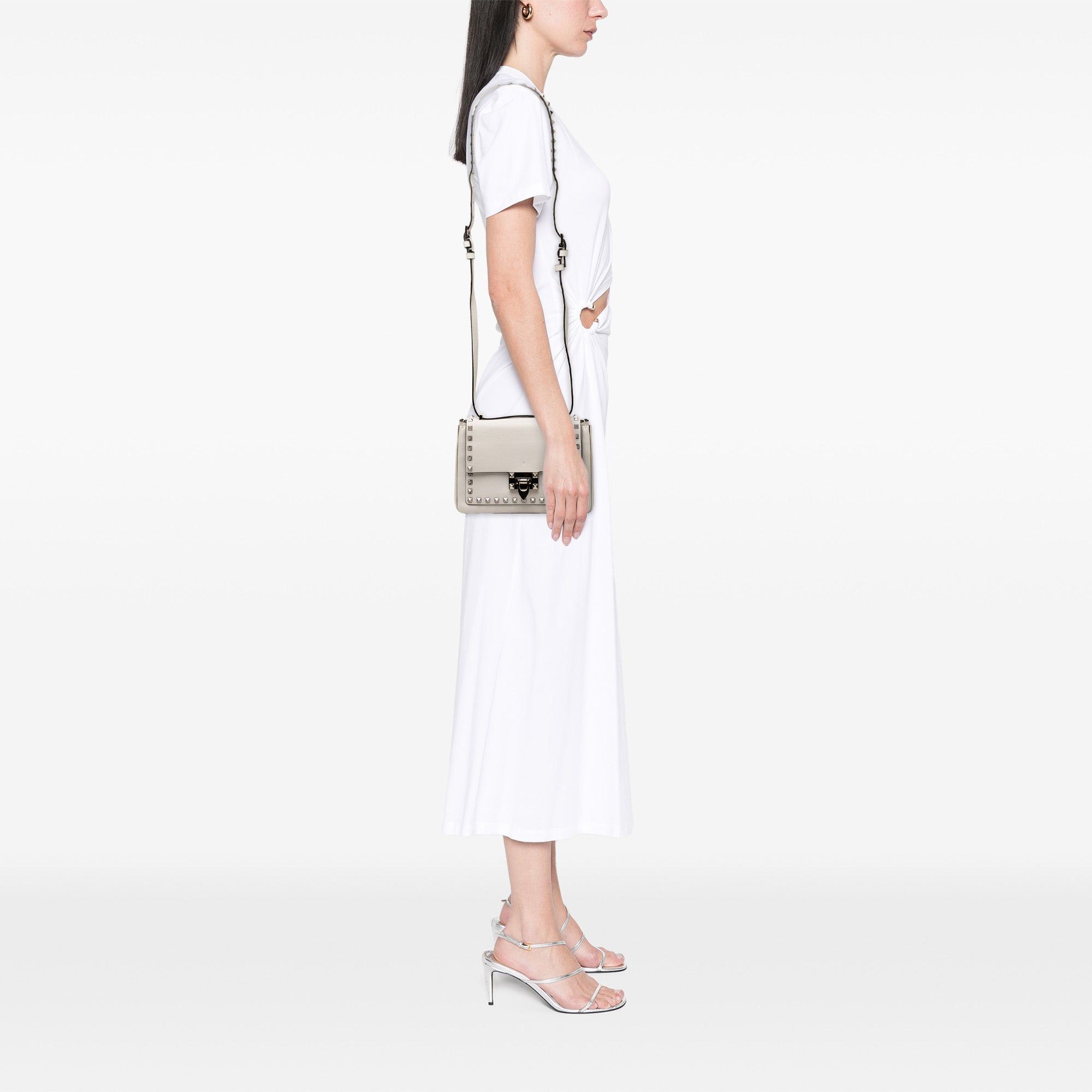 Valentino Leather Rockstud Flip Lock Crossbody Size ONE SIZE - 6 Thumbnail