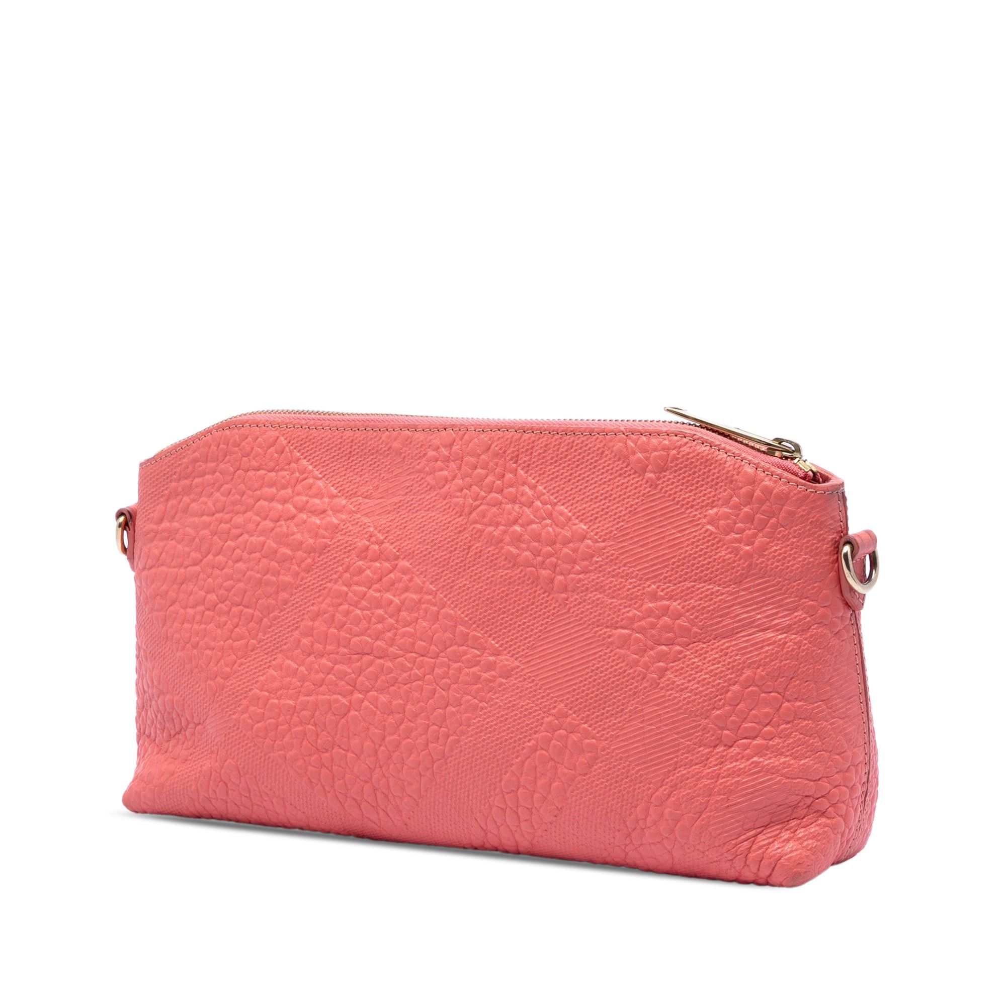 Burberry Small Grain Check Embossed Leather Chichester Crossbody Size ONE SIZE - 2 Thumbnail