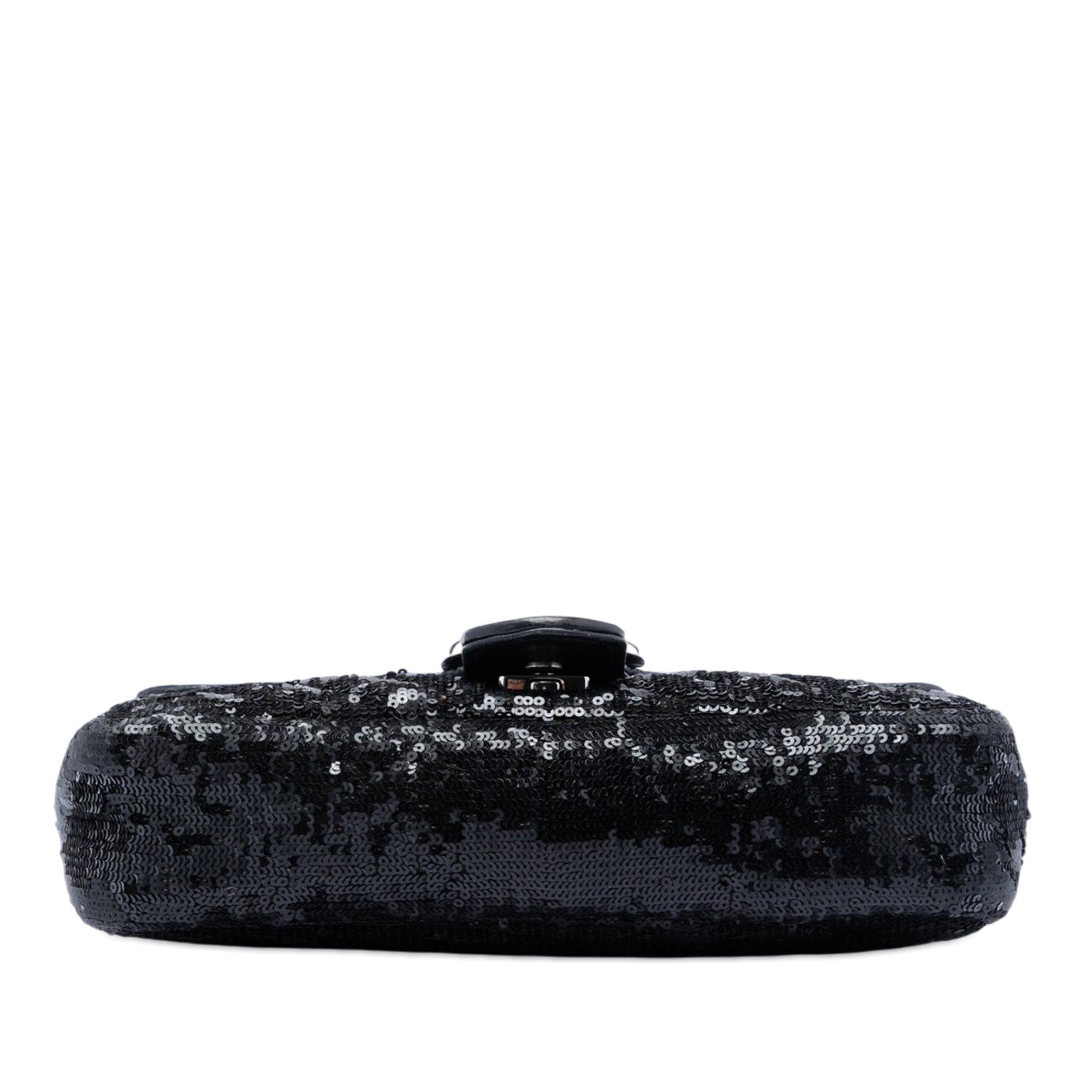 Gucci Medium GG Marmont Matelasse Sequin and Leather Shoulder Bag Size ONE SIZE - 3 Thumbnail