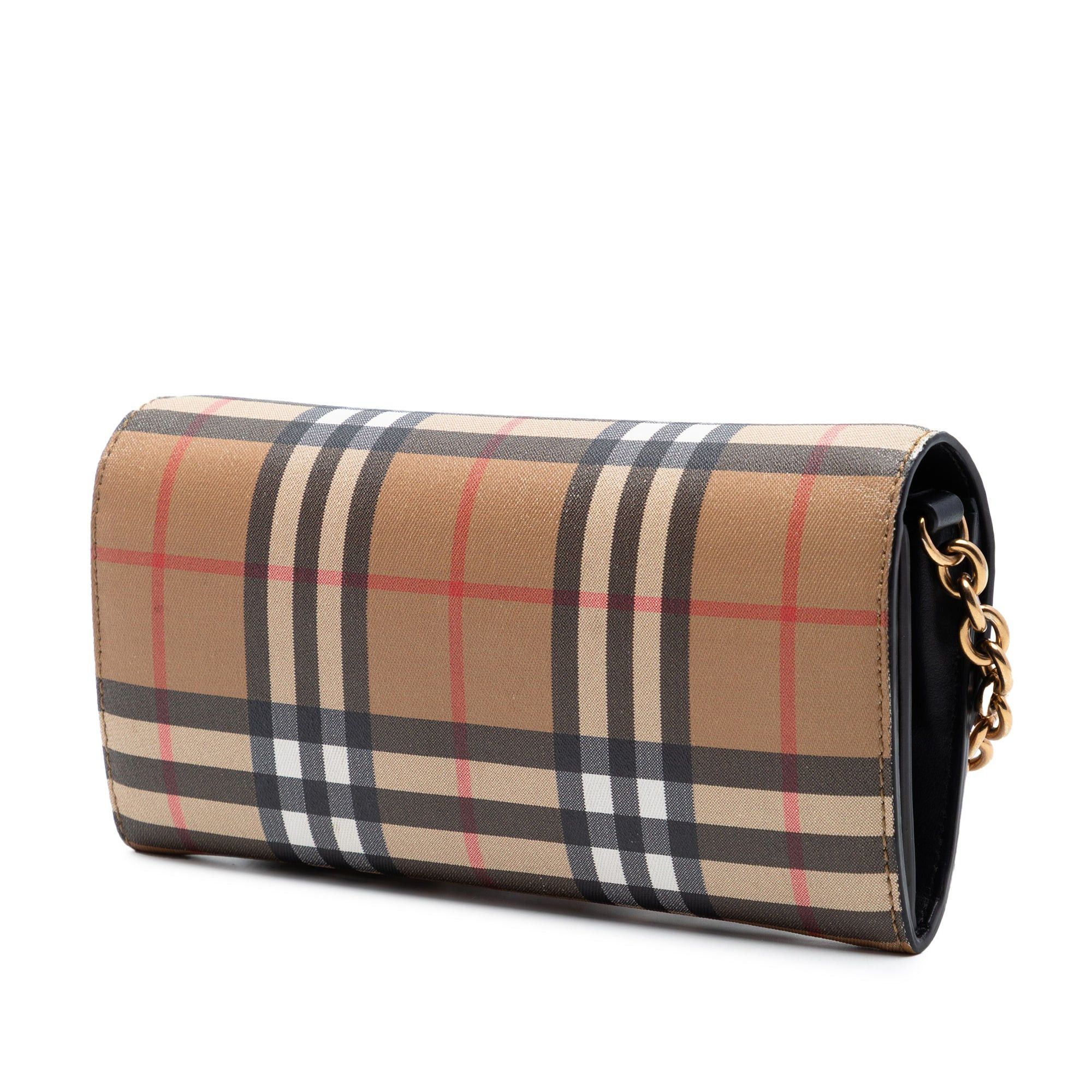 Burberry House Check Canvas Henley Wallet on Chain Size ONE SIZE - 2 Thumbnail