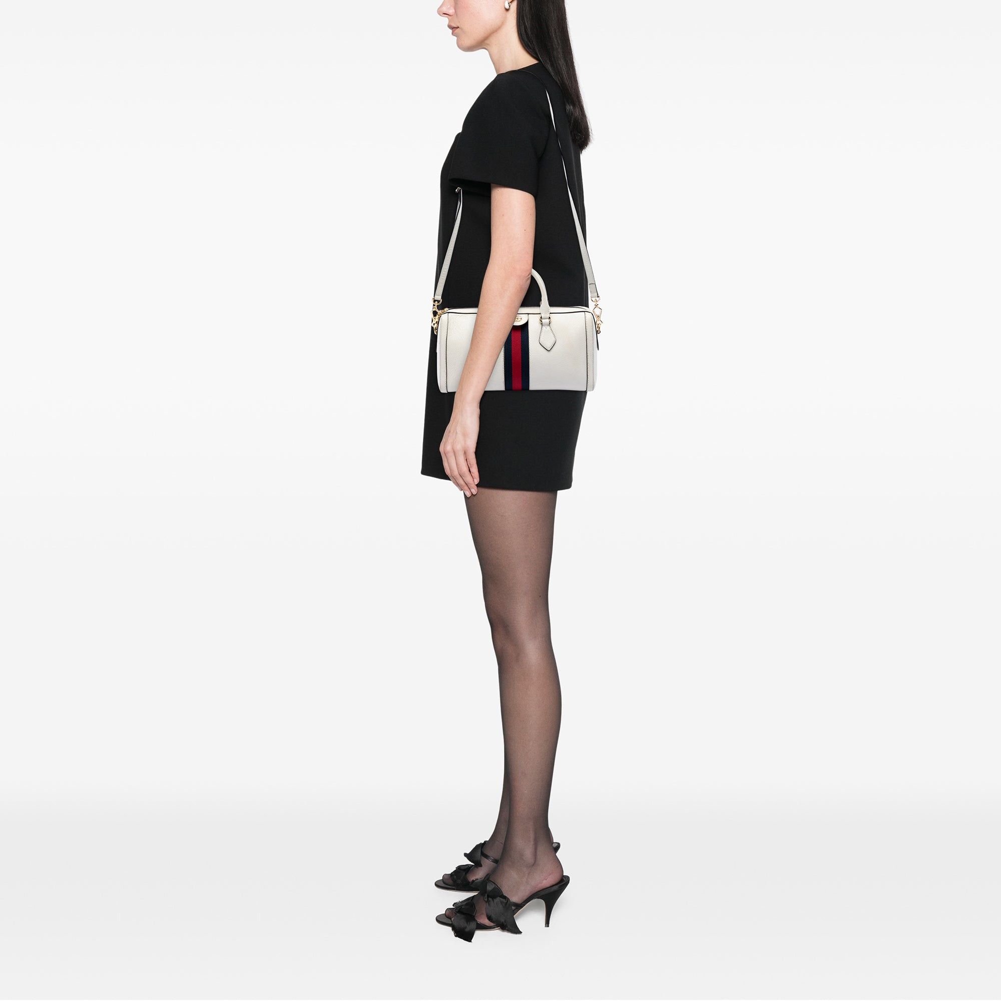 Gucci Medium Calfskin Web Ophidia Top Handle Bag Size ONE SIZE - 6 Thumbnail