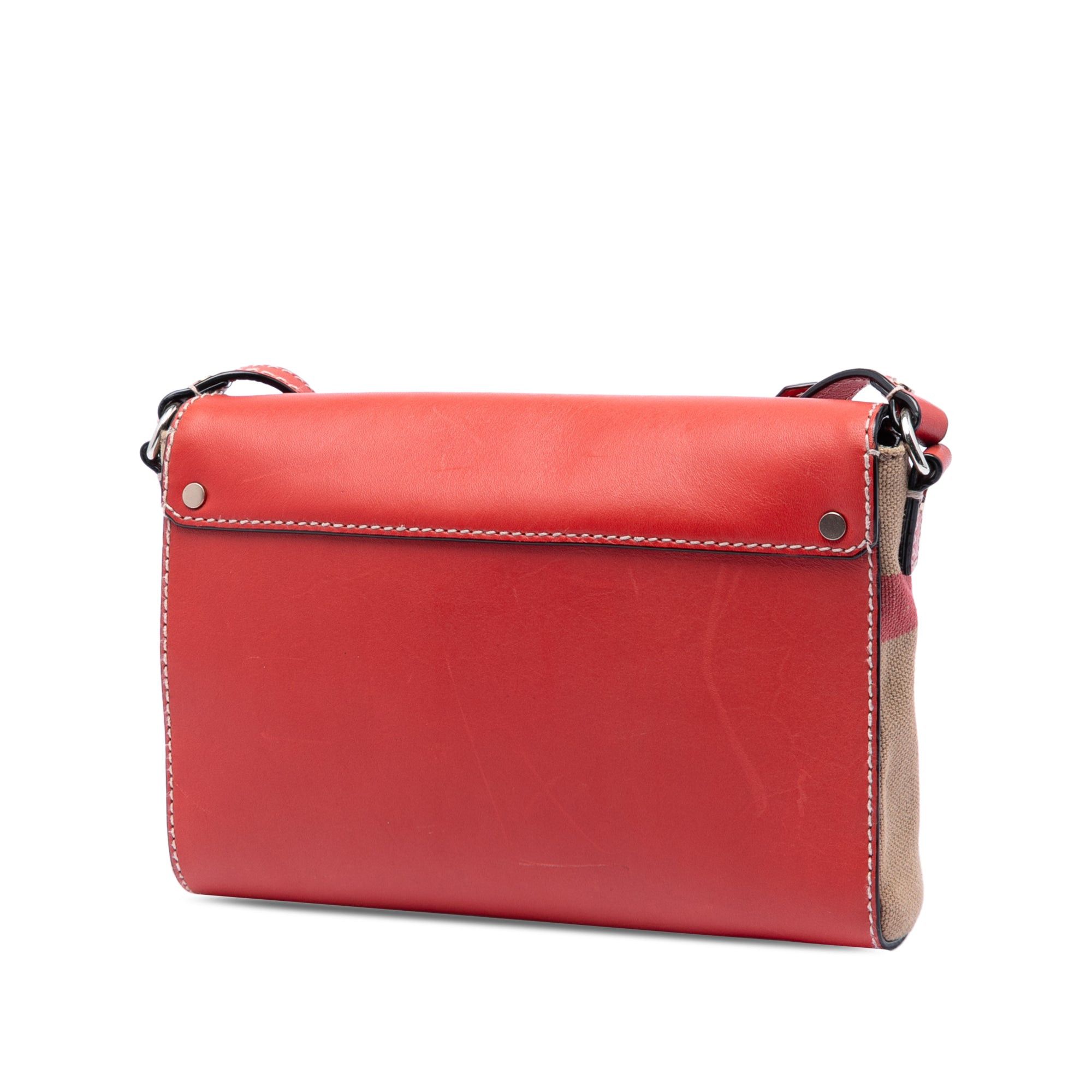 Burberry Leather and House Check Canvas Henham Crossbody Size ONE SIZE - 2 Thumbnail