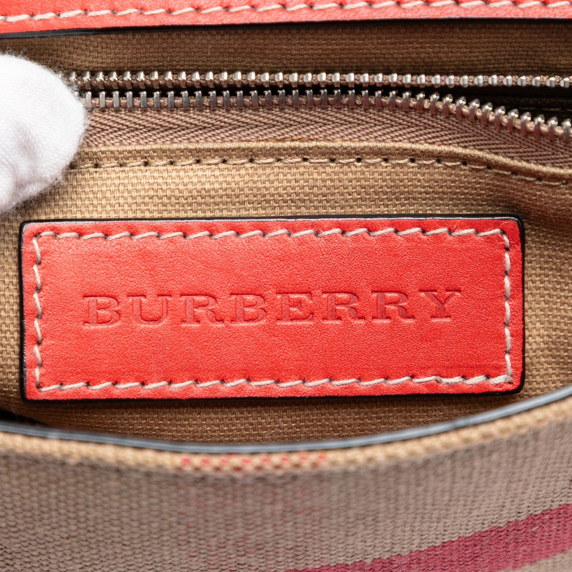 Burberry Leather and House Check Canvas Henham Crossbody Size ONE SIZE - 5 Thumbnail