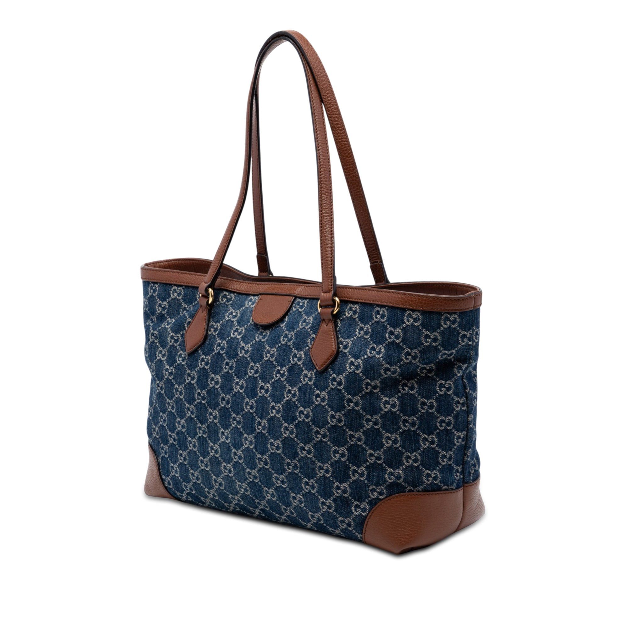 Gucci Medium GG Denim Ophidia Tote Size ONE SIZE - 2 Thumbnail