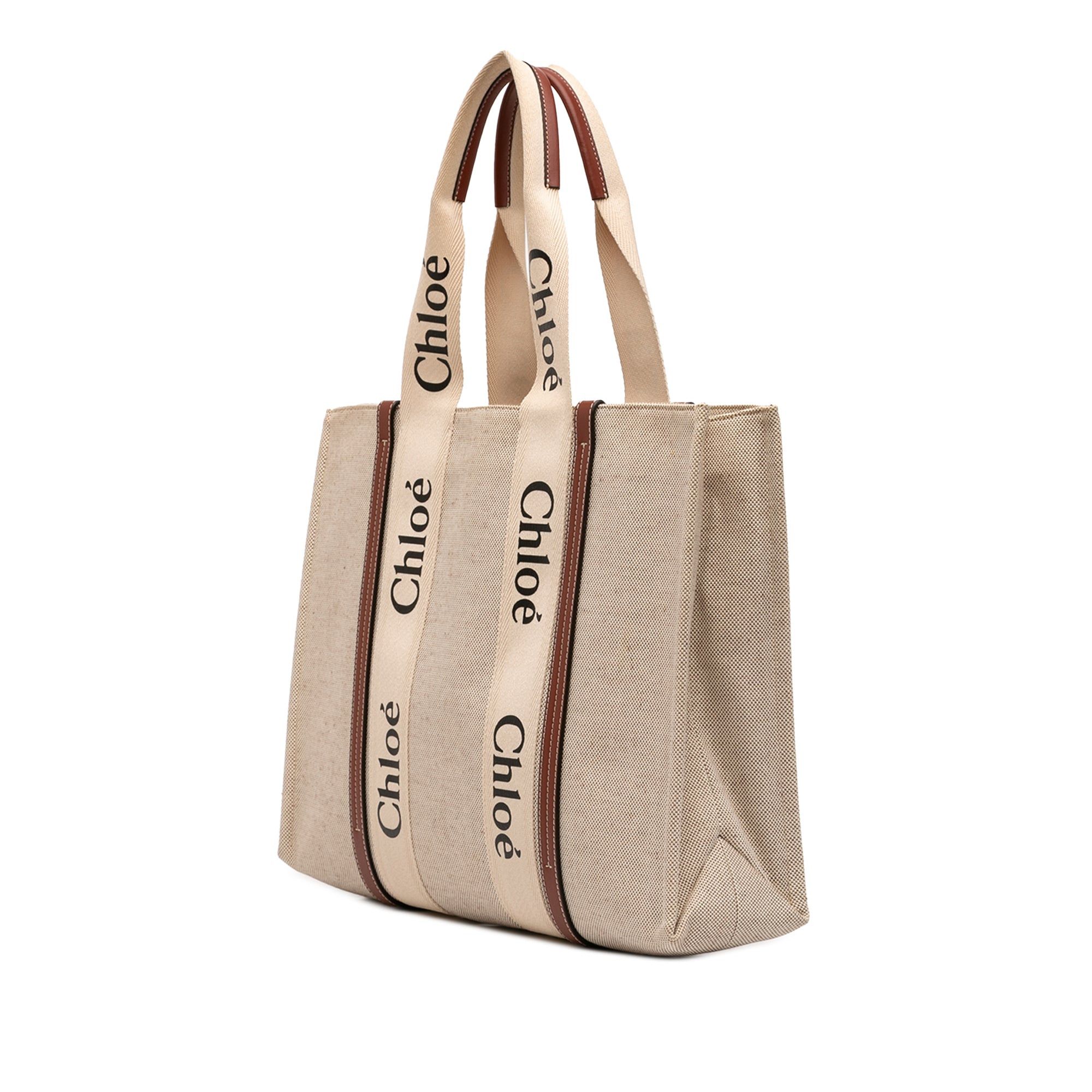 Chloe Large Canvas Woody Tote Size ONE SIZE - 2 Thumbnail