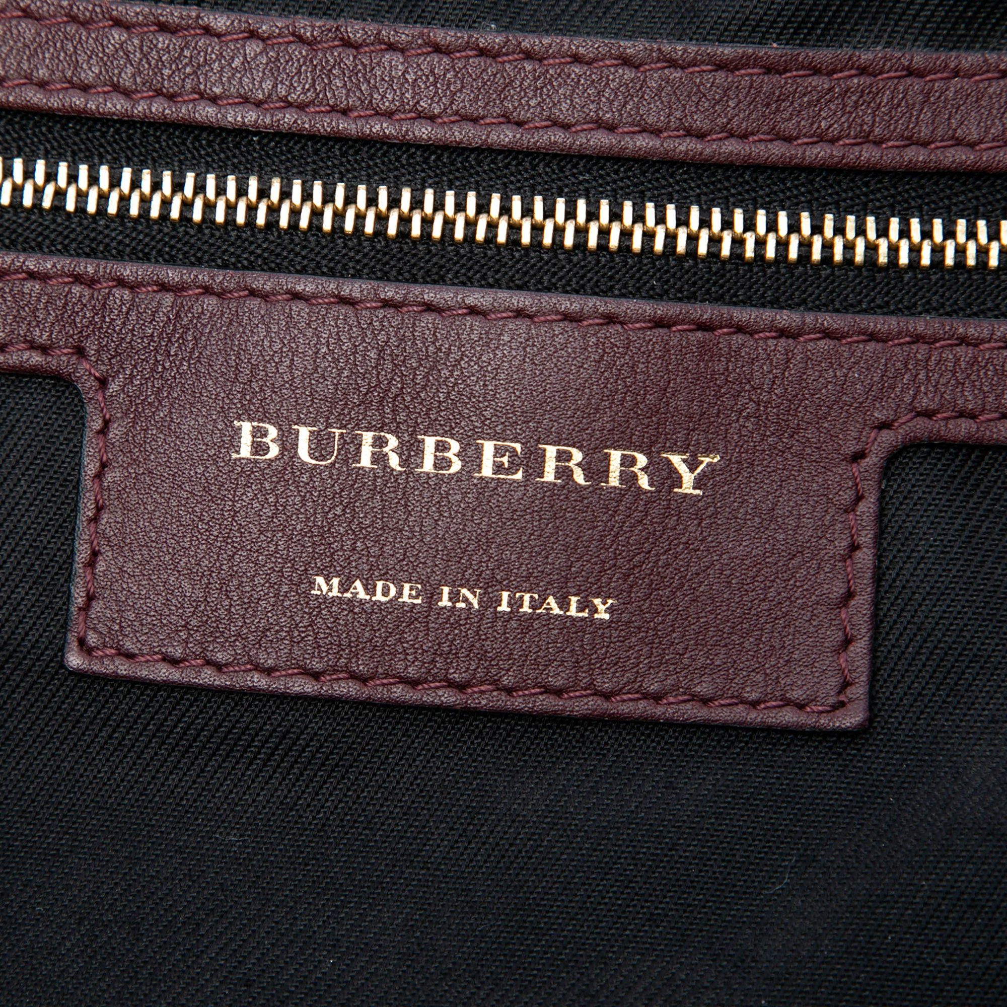 Burberry Small Haymarket Check Canvas and Leather Canterbury Tote Size ONE SIZE - 5 Thumbnail