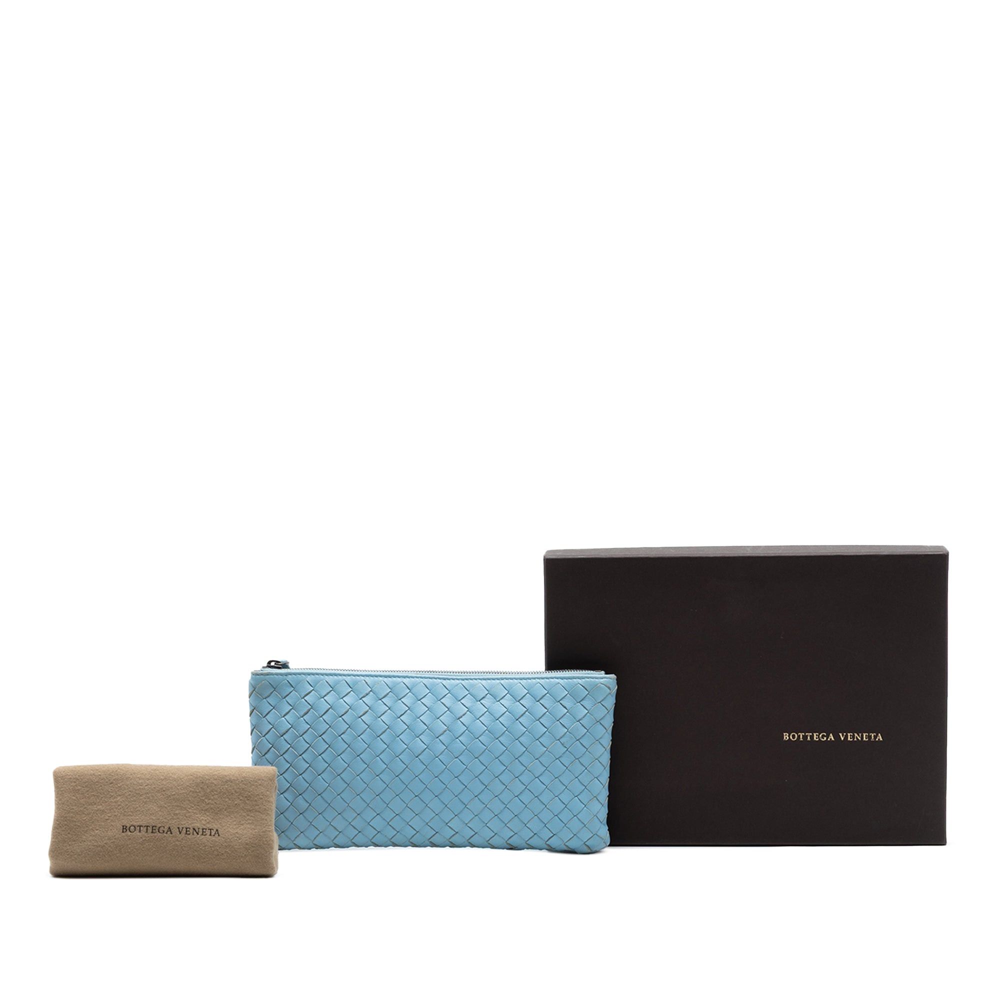 Bottega Veneta Small Nappa Intrecciato Zip Pouch Size ONE SIZE - 8 Thumbnail