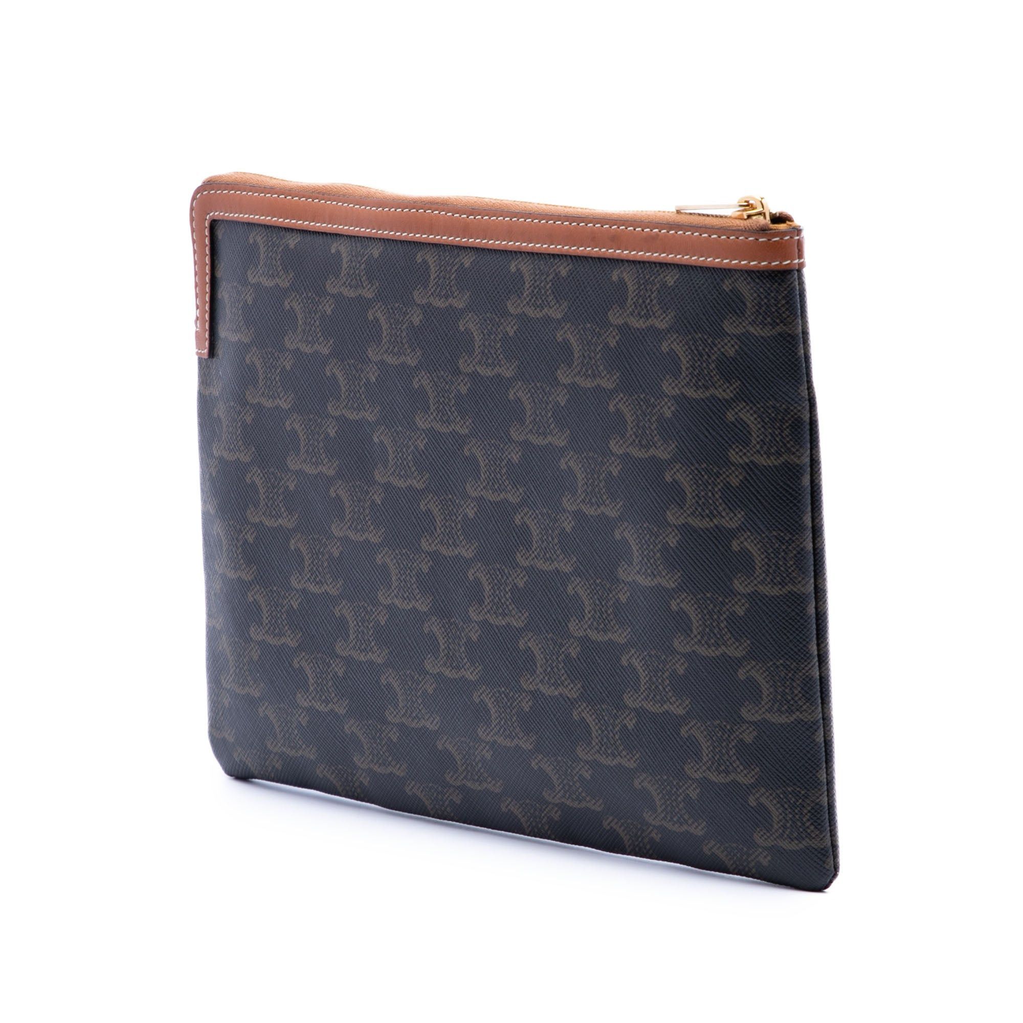 Celine Small Triomphe Coated Canvas Clutch Size ONE SIZE - 2 Thumbnail