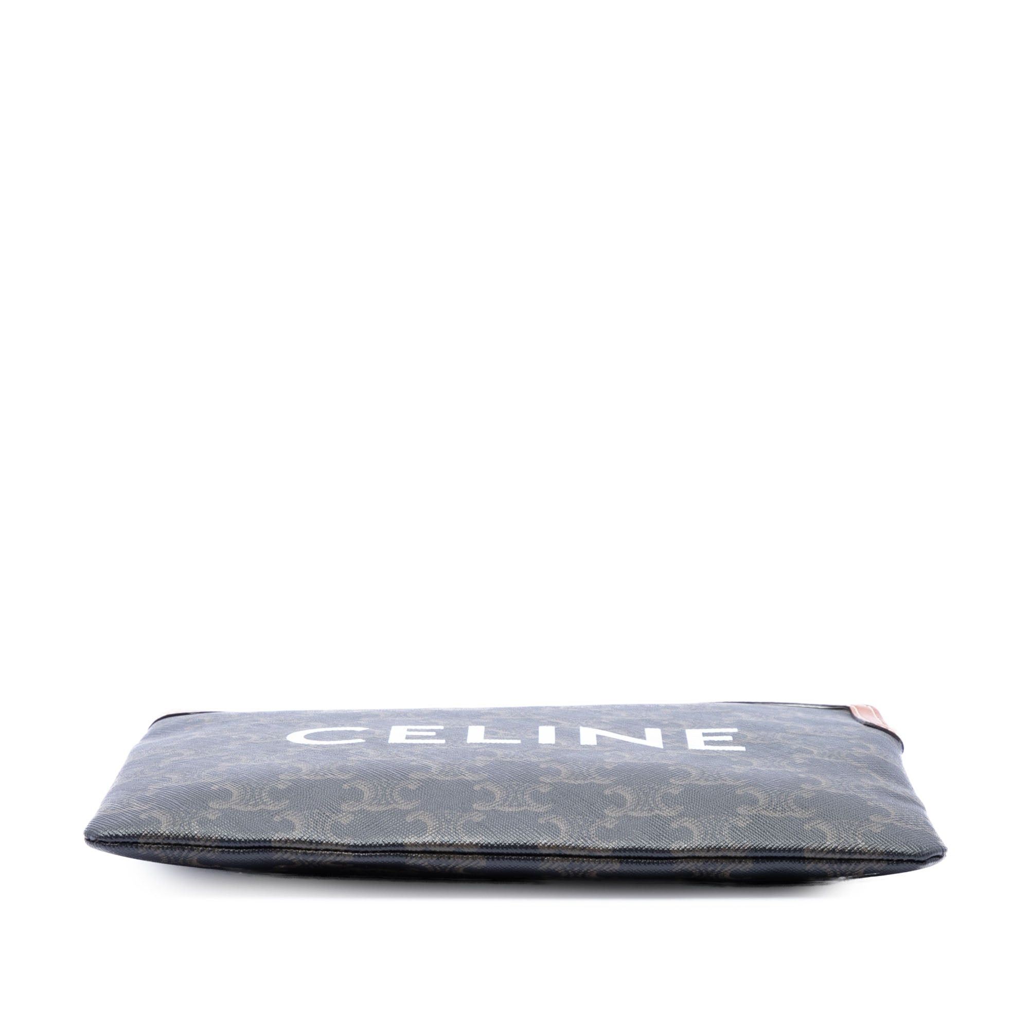 Celine Small Triomphe Coated Canvas Clutch Size ONE SIZE - 3 Thumbnail