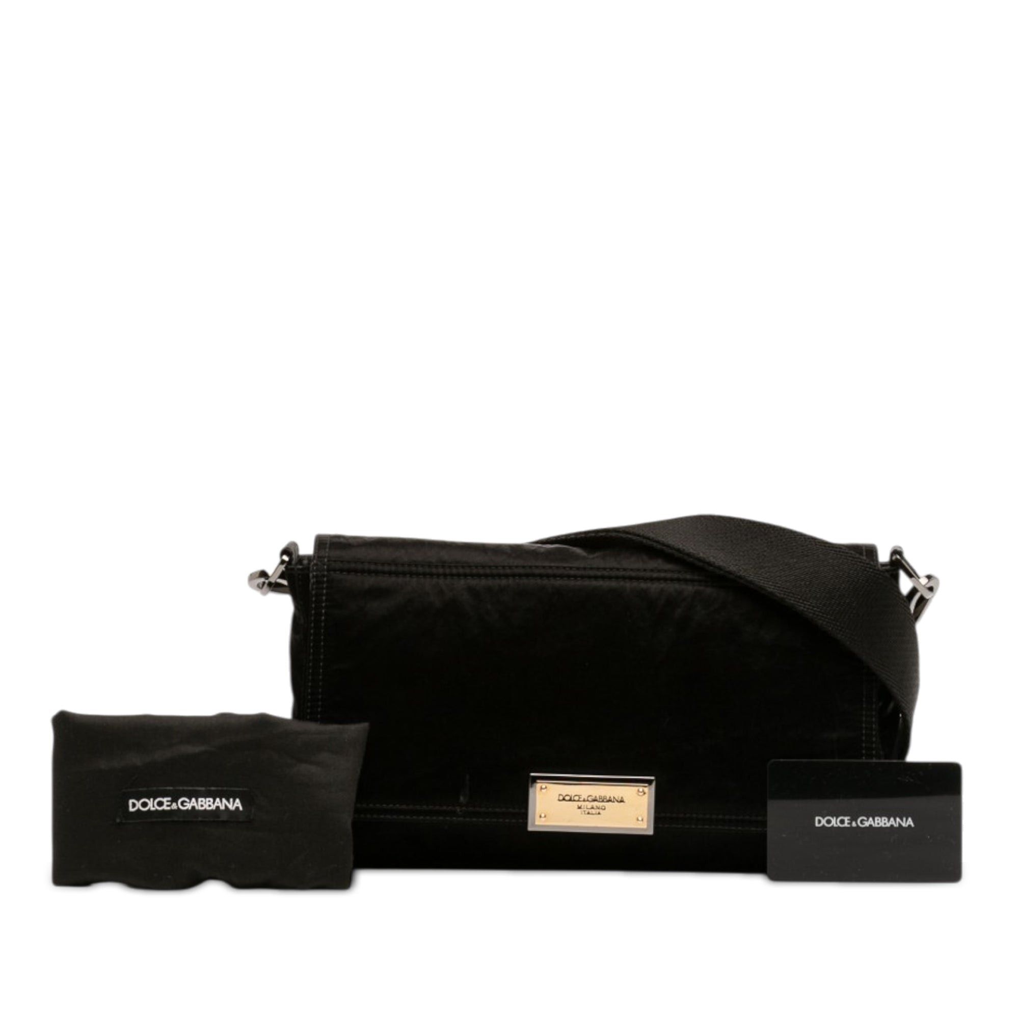 Dolce & Gabbana Nylon Logo Plaque Messenger Bag Size ONE SIZE - 7 Thumbnail