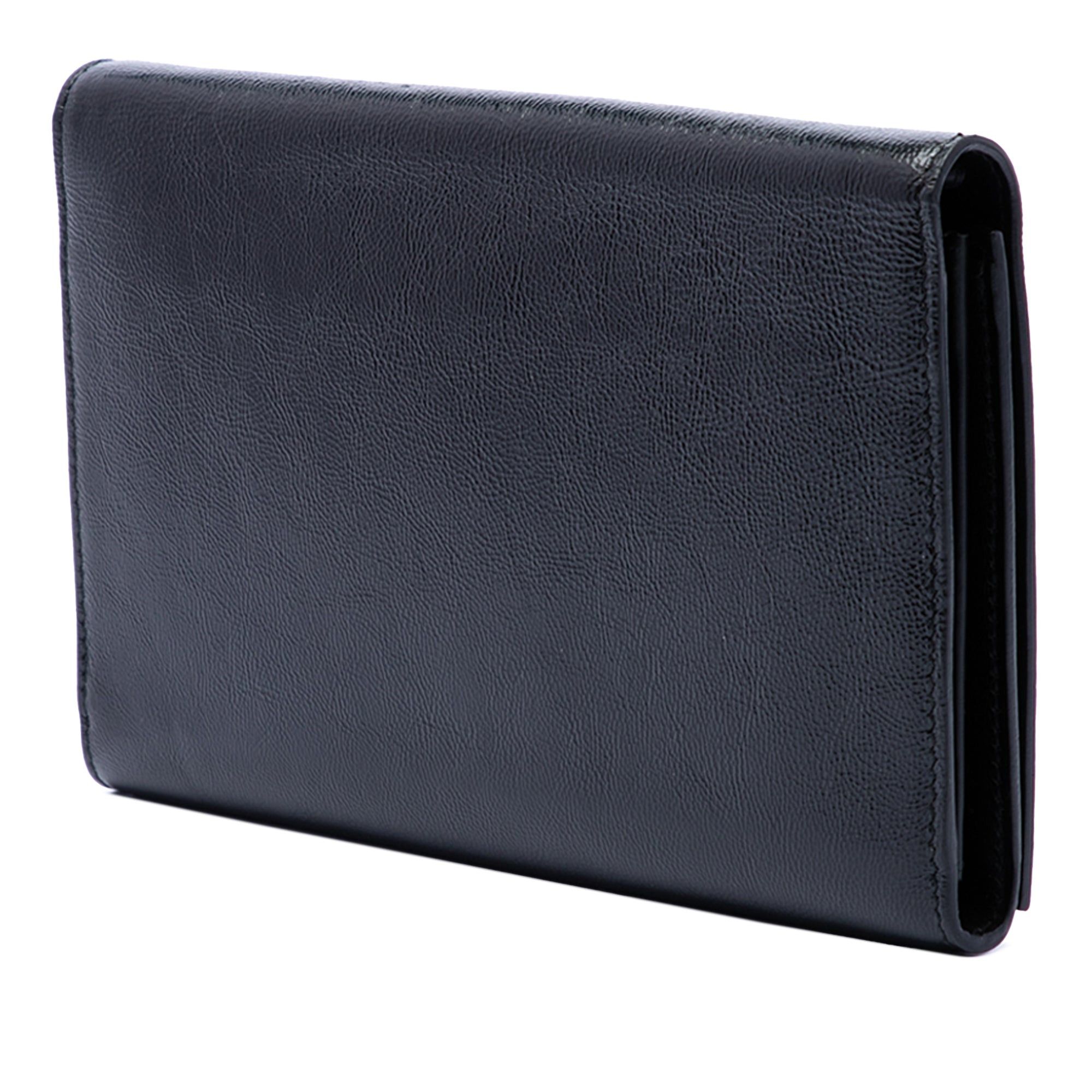 Saint Laurent Paris Crinkled Calfskin Belle de Jour Chain Clutch Size ONE SIZE - 2 Thumbnail