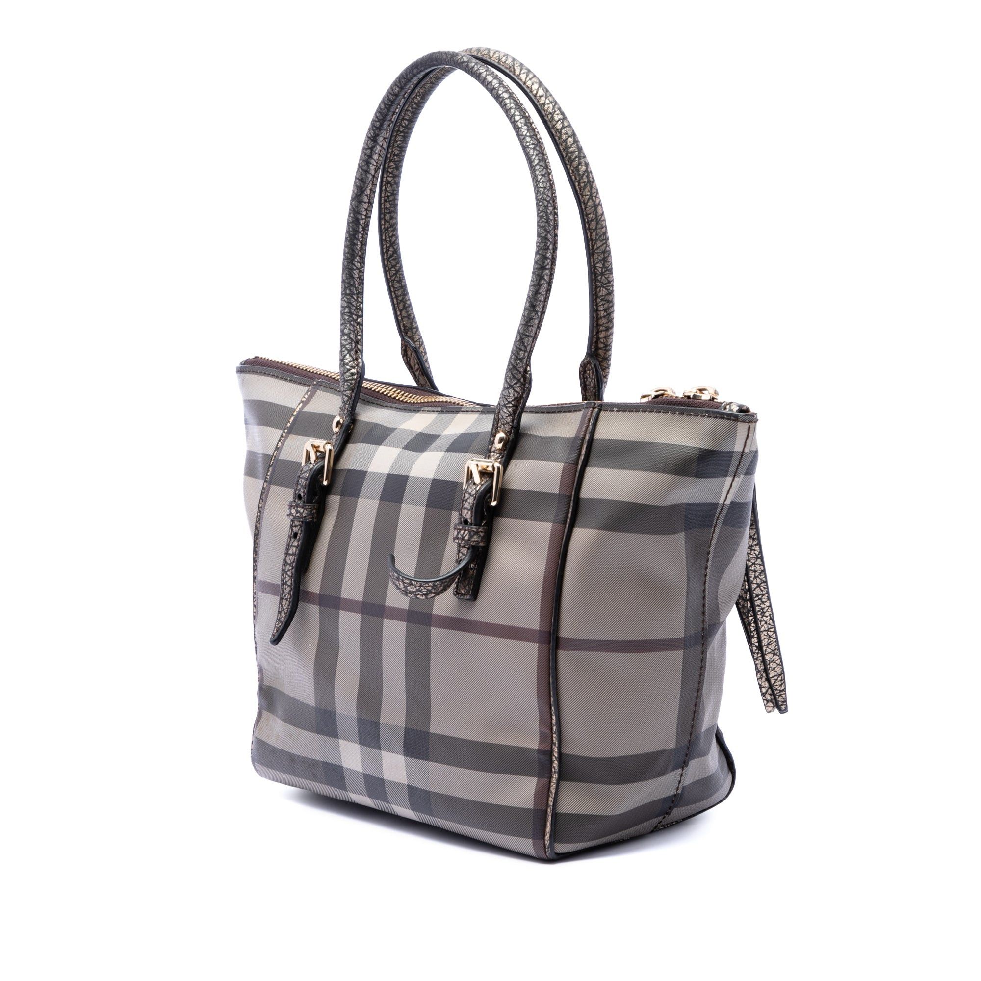 Burberry Small Smoke Check Coated Canvas Salisbury Tote Size ONE SIZE - 2 Thumbnail
