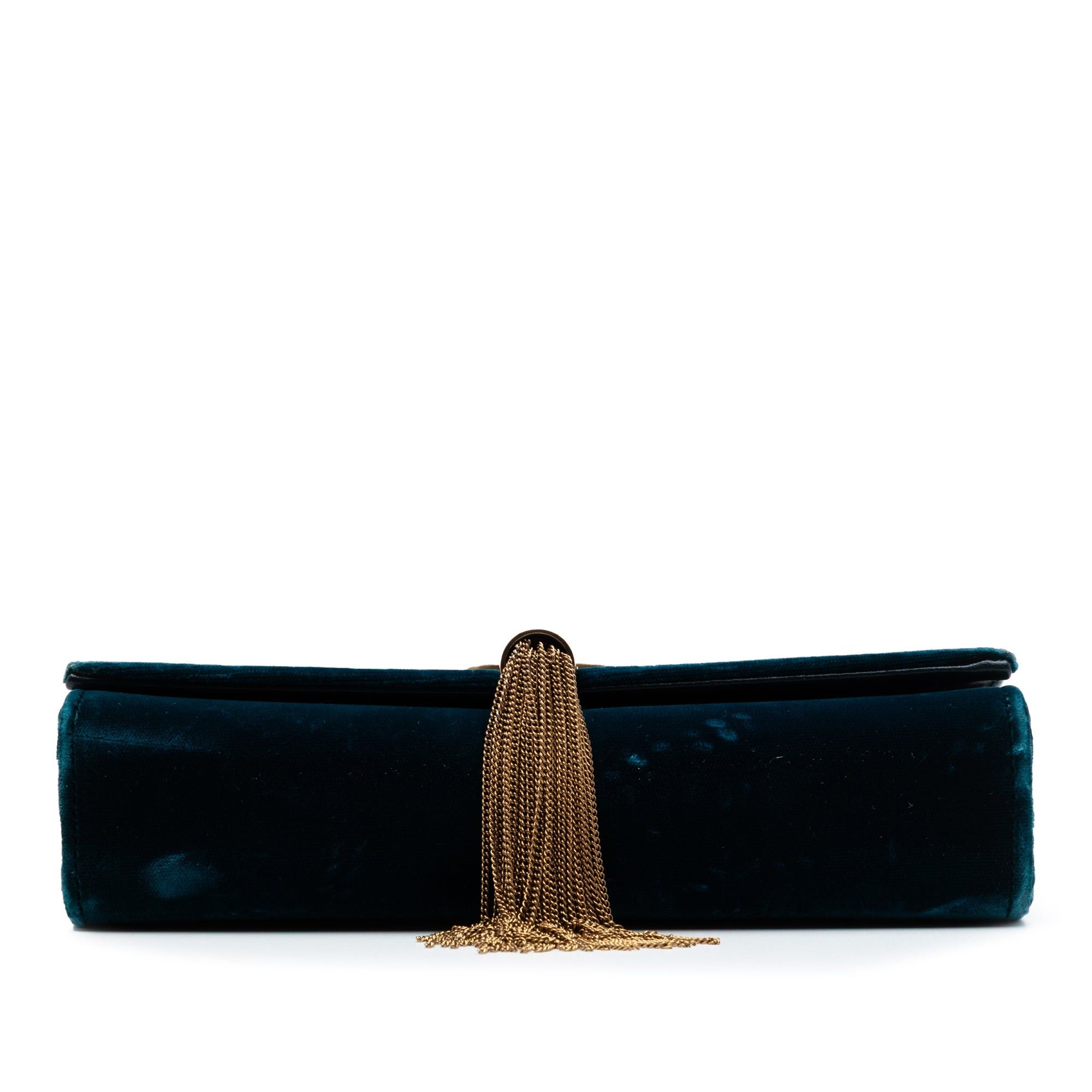 Saint Laurent Paris Small Velvet Monogram Kate Tassel Crossbody Size ONE SIZE - 3 Thumbnail