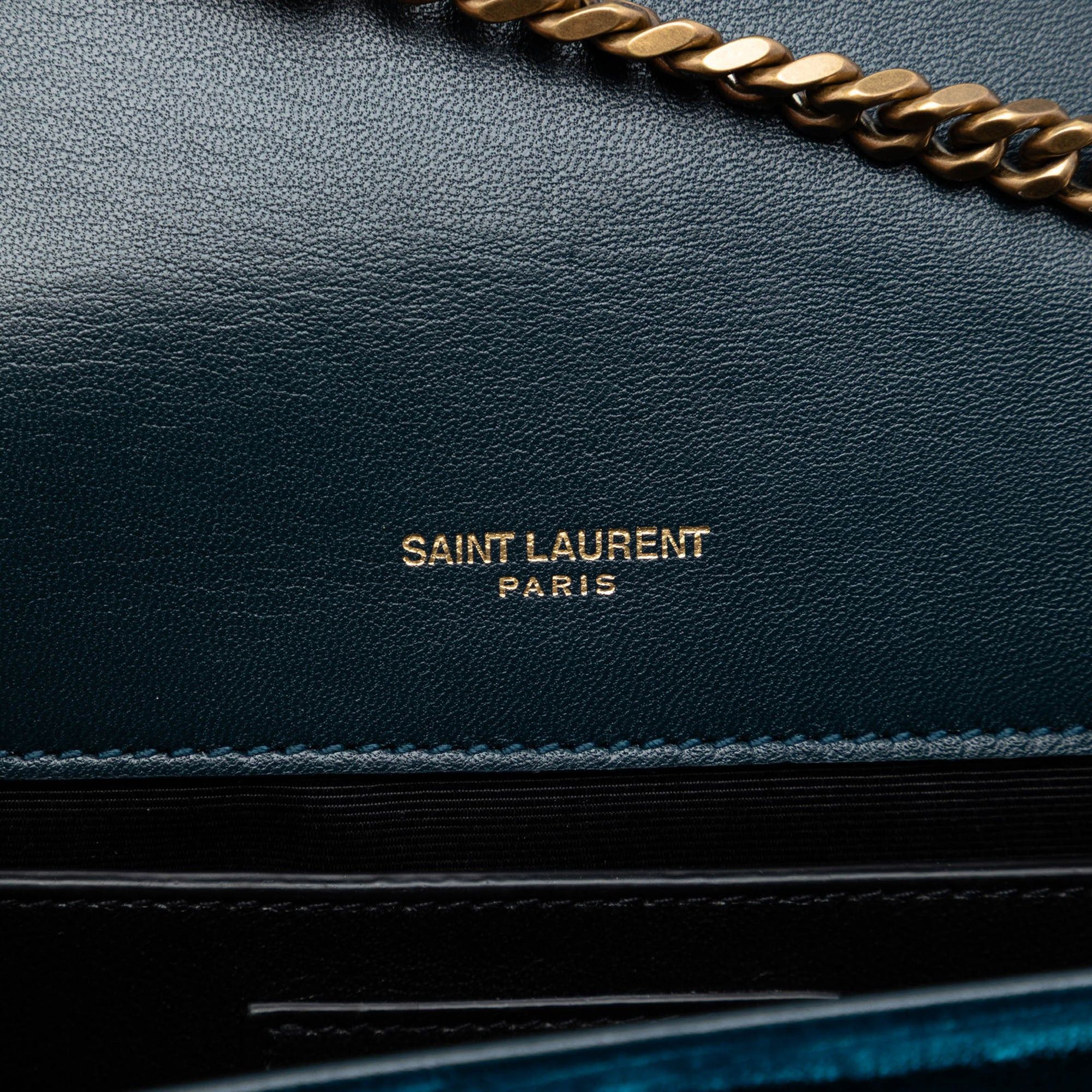Saint Laurent Paris Small Velvet Monogram Kate Tassel Crossbody Size ONE SIZE - 5 Thumbnail
