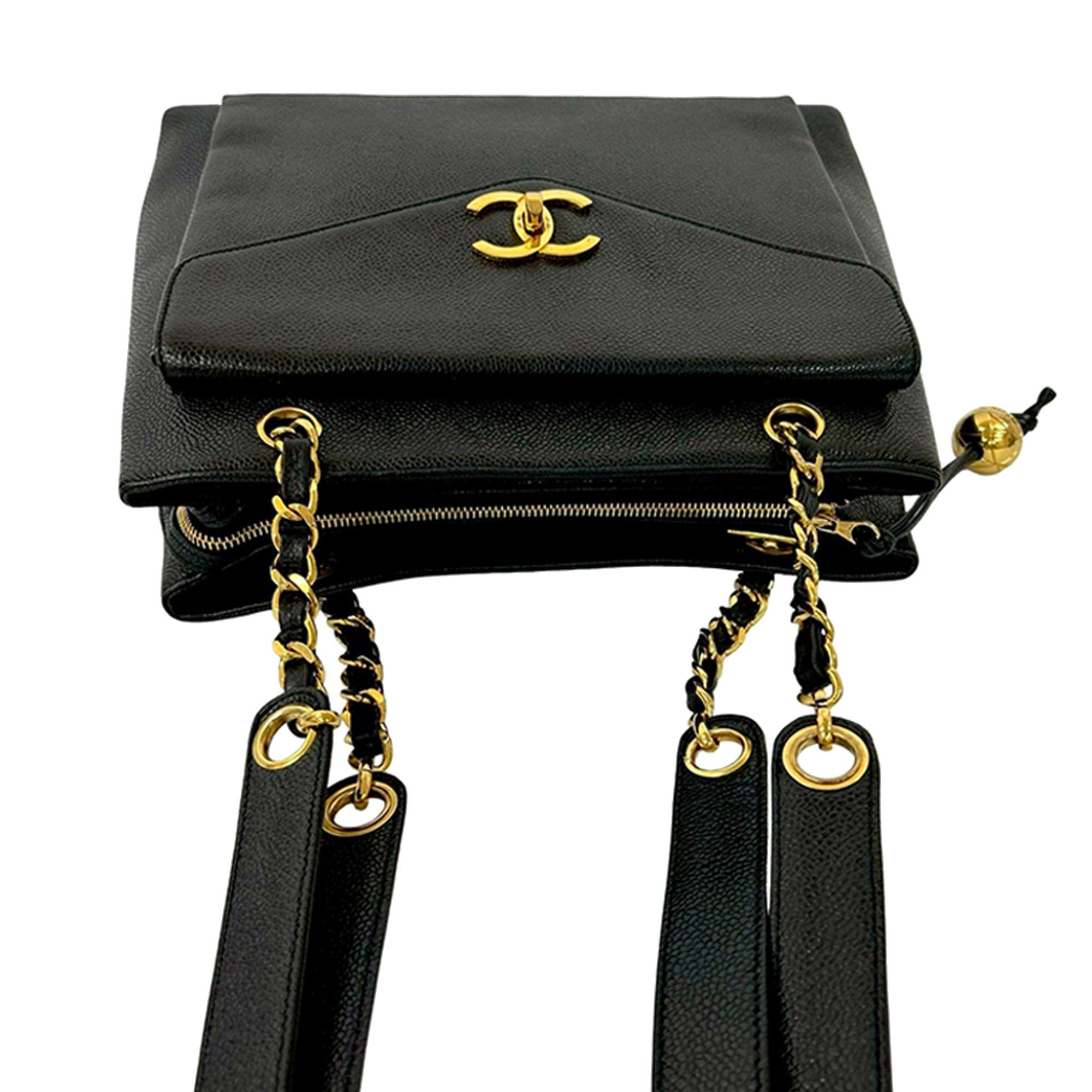 Chanel CC Caviar Front Pocket Chain Tote Size ONE SIZE - 7 Thumbnail