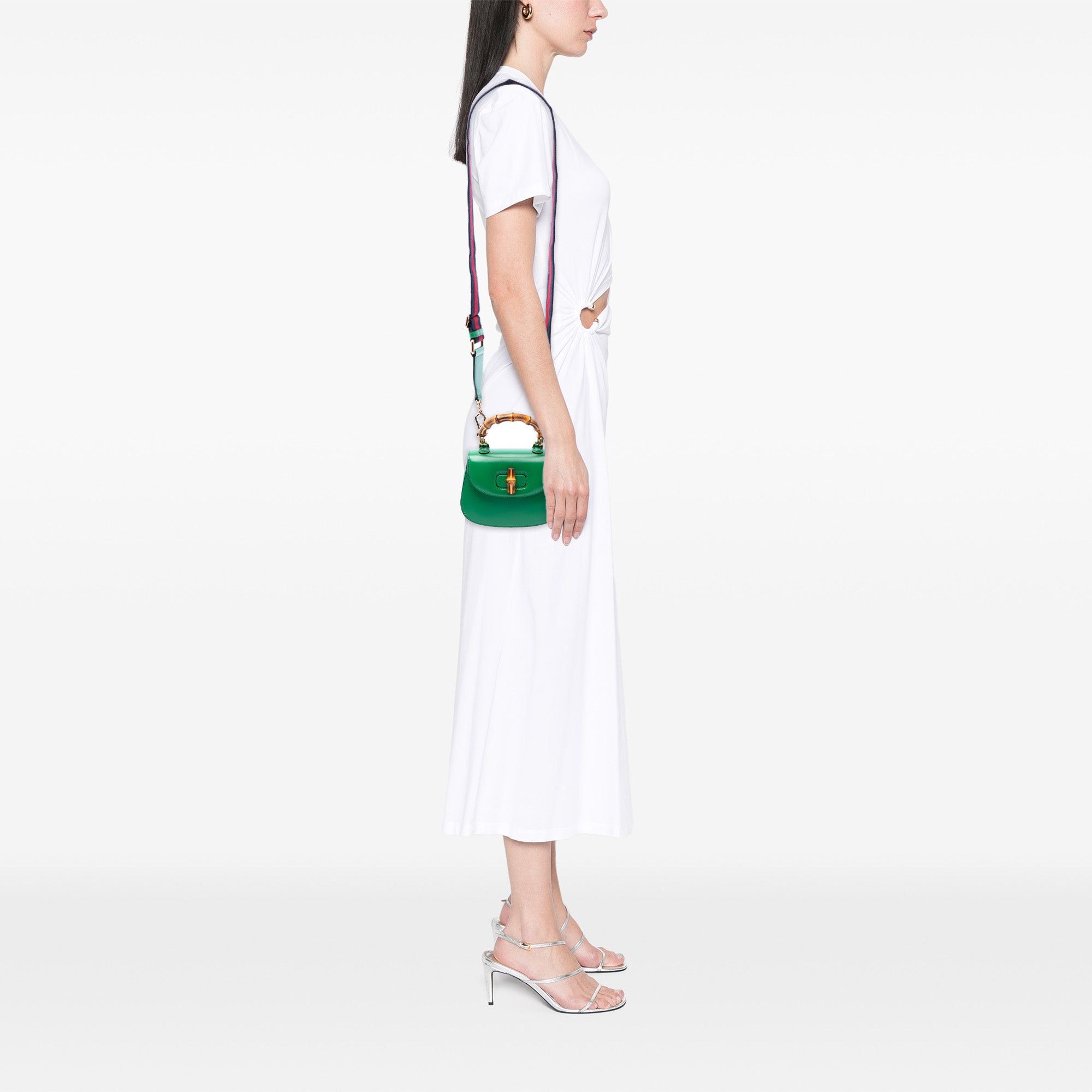 Gucci Mini Calfskin 1947 Bamboo Top Handle Bag Size ONE SIZE - 7 Thumbnail