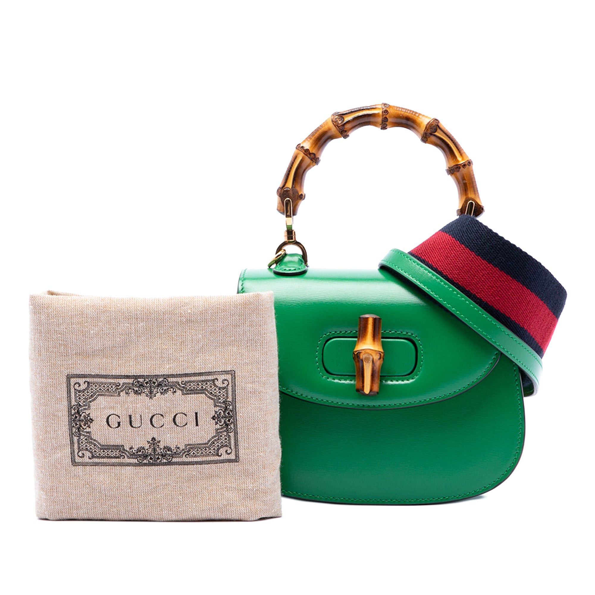 Gucci Mini Calfskin 1947 Bamboo Top Handle Bag Size ONE SIZE - 8 Thumbnail