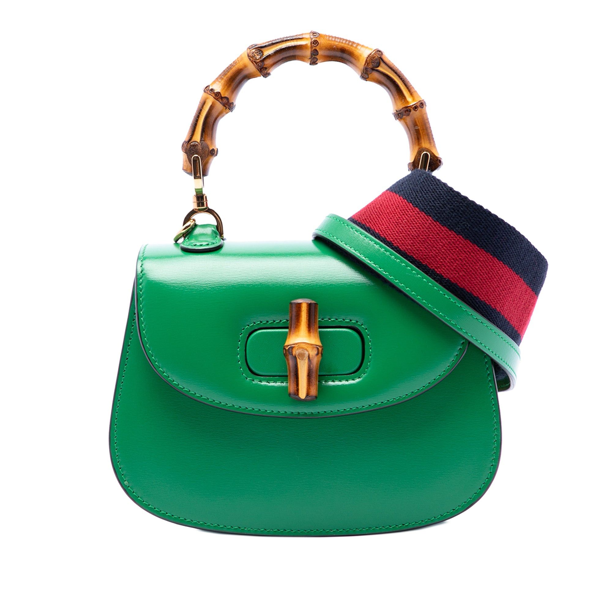 Gucci Mini Calfskin 1947 Bamboo Top Handle Bag Size ONE SIZE - 2 Thumbnail