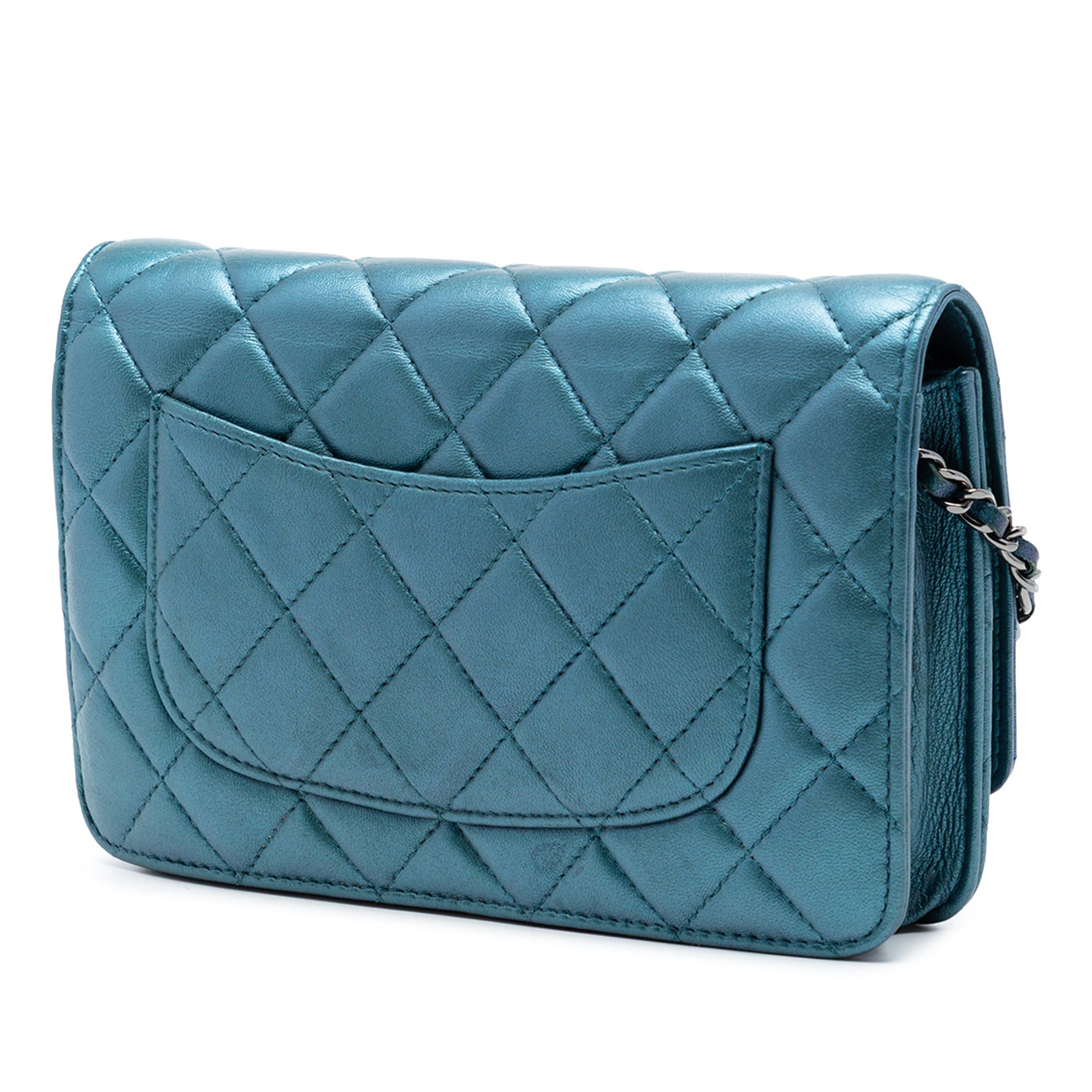 Chanel CC Quilted Metallic Lambskin Wallet On Chain Size ONE SIZE - 2 Thumbnail