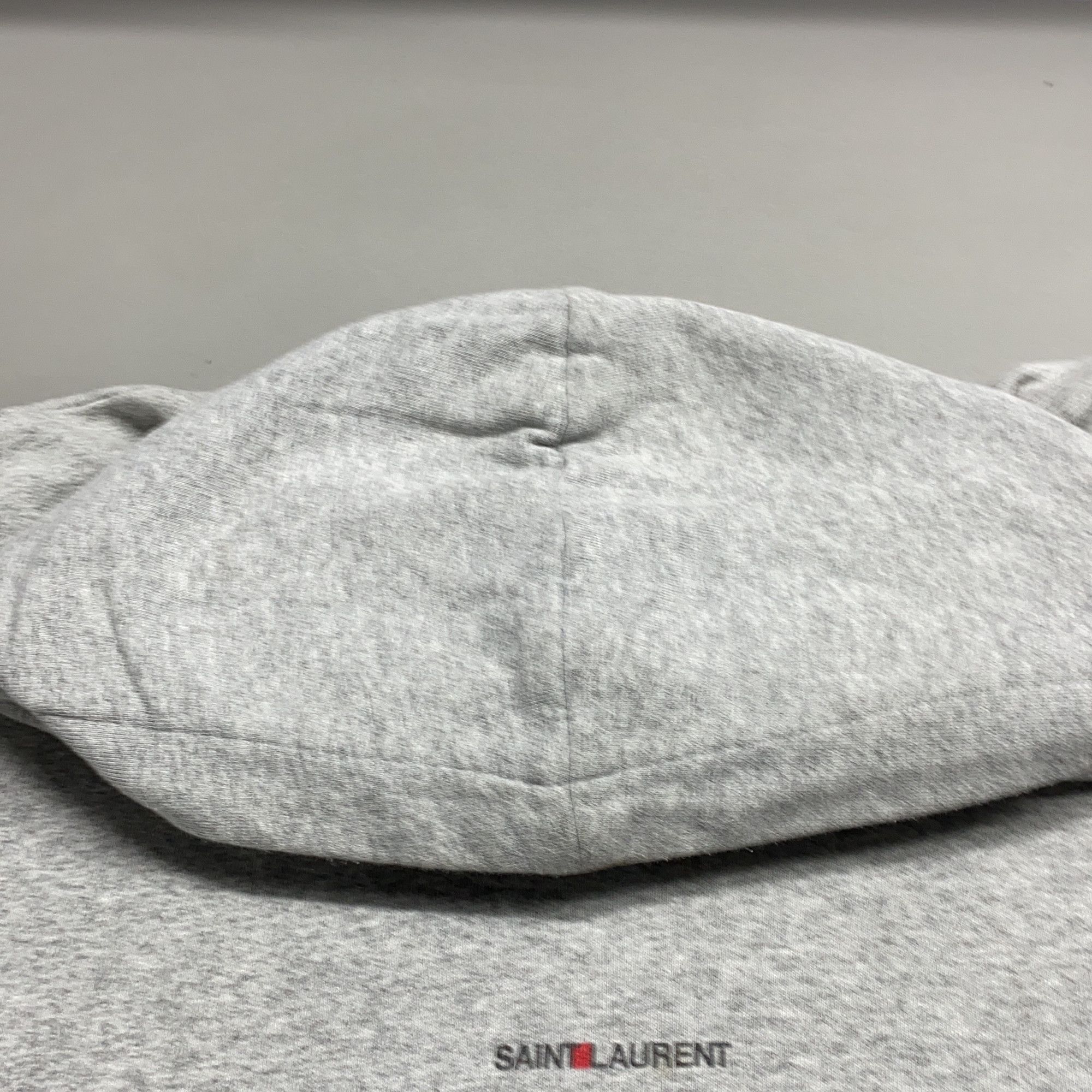 Saint Laurent Paris Saint Laurent Logo Hoodie Gray Size S Size US S / EU 44-46 / 1 - 8 Thumbnail