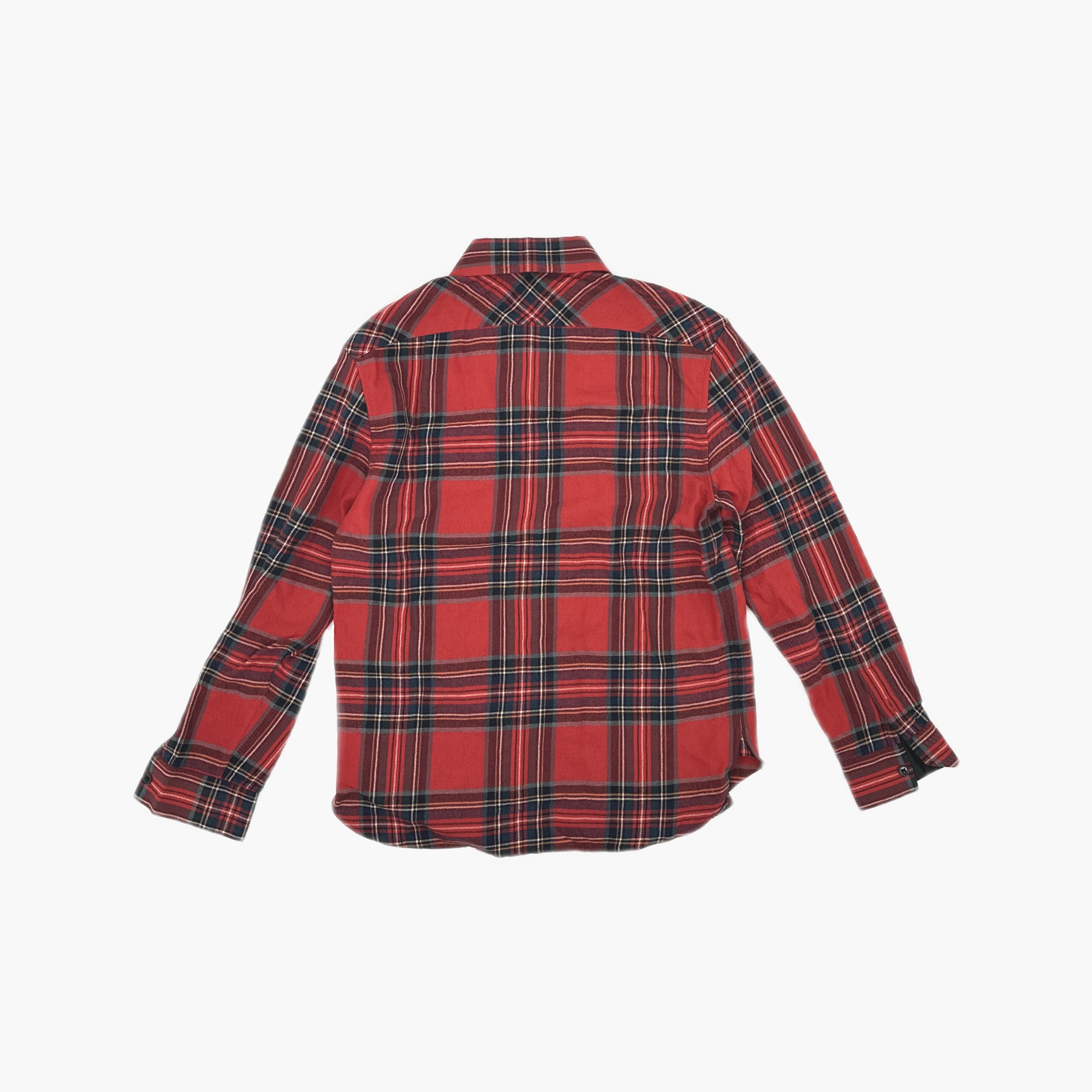 Saint Laurent Paris Saint Laurent Red Plaid Button Up Shirt Size 40 Size US XXS / EU 40 - 2 Thumbnail