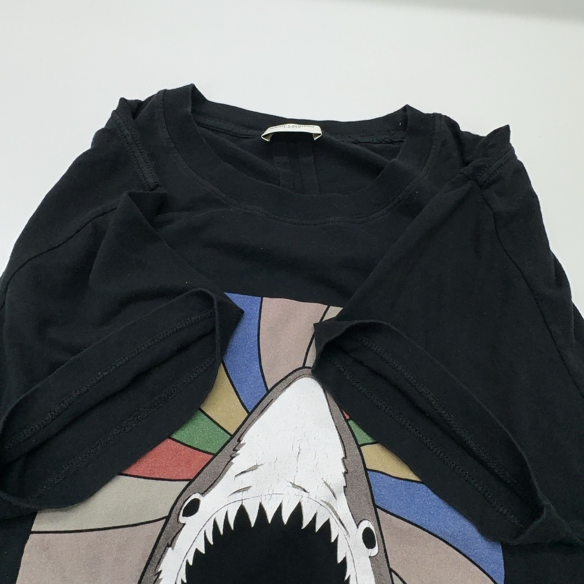 Saint Laurent Paris Saint Laurent Shark Sweet Dreams T-Shirt Size L Size US L / EU 52-54 / 3 - 10 Thumbnail
