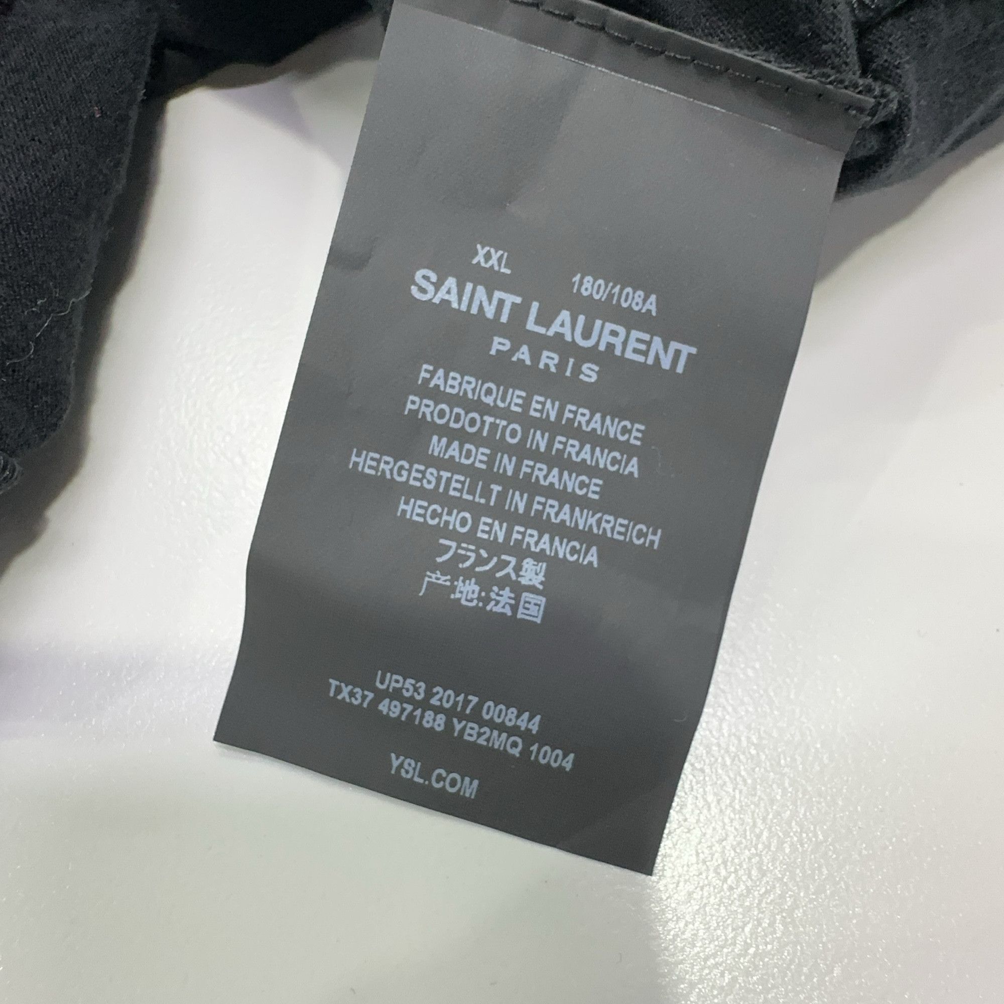 Saint Laurent Paris Saint Laurent Love Graphic T-Shirt Size XXL Size US XXL / EU 58 / 5 - 4 Thumbnail