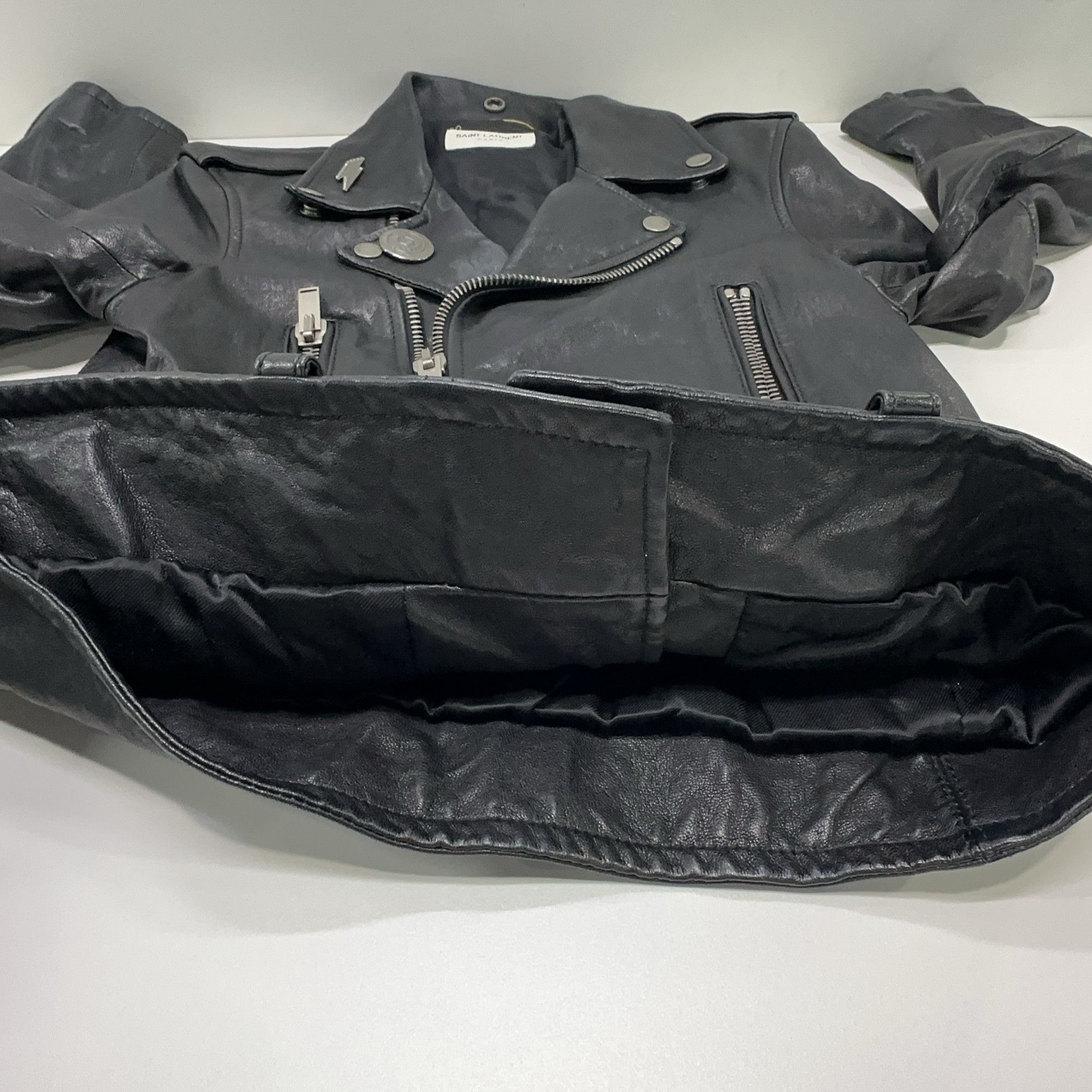 Saint Laurent Paris Saint Laurent Leather Biker Jacket Size 38 Size S / US 4 / IT 40 - 6 Thumbnail
