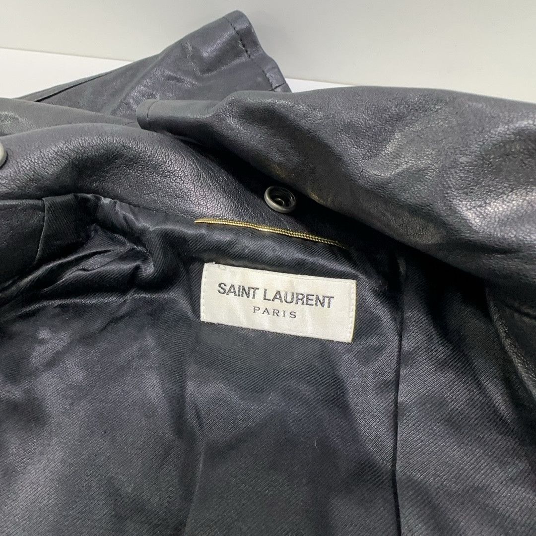 Saint Laurent Paris Saint Laurent Leather Biker Jacket Size 38 Size S / US 4 / IT 40 - 3 Thumbnail
