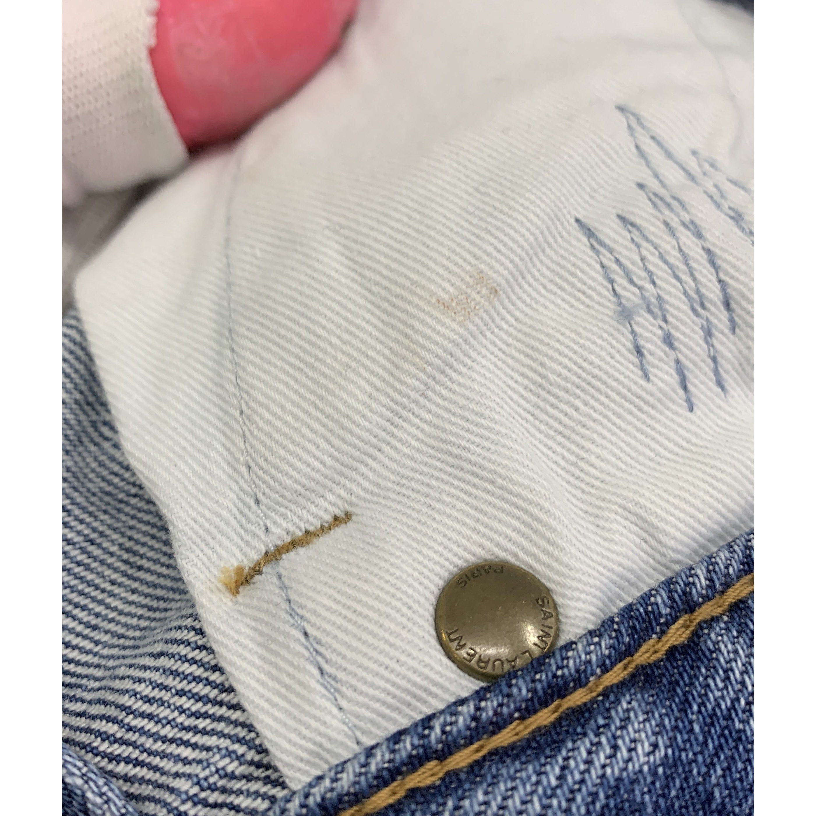 Saint Laurent Paris Saint Laurent Washed Denim Jeans Size 28 Size 28" / US 6 / IT 42 - 5 Thumbnail