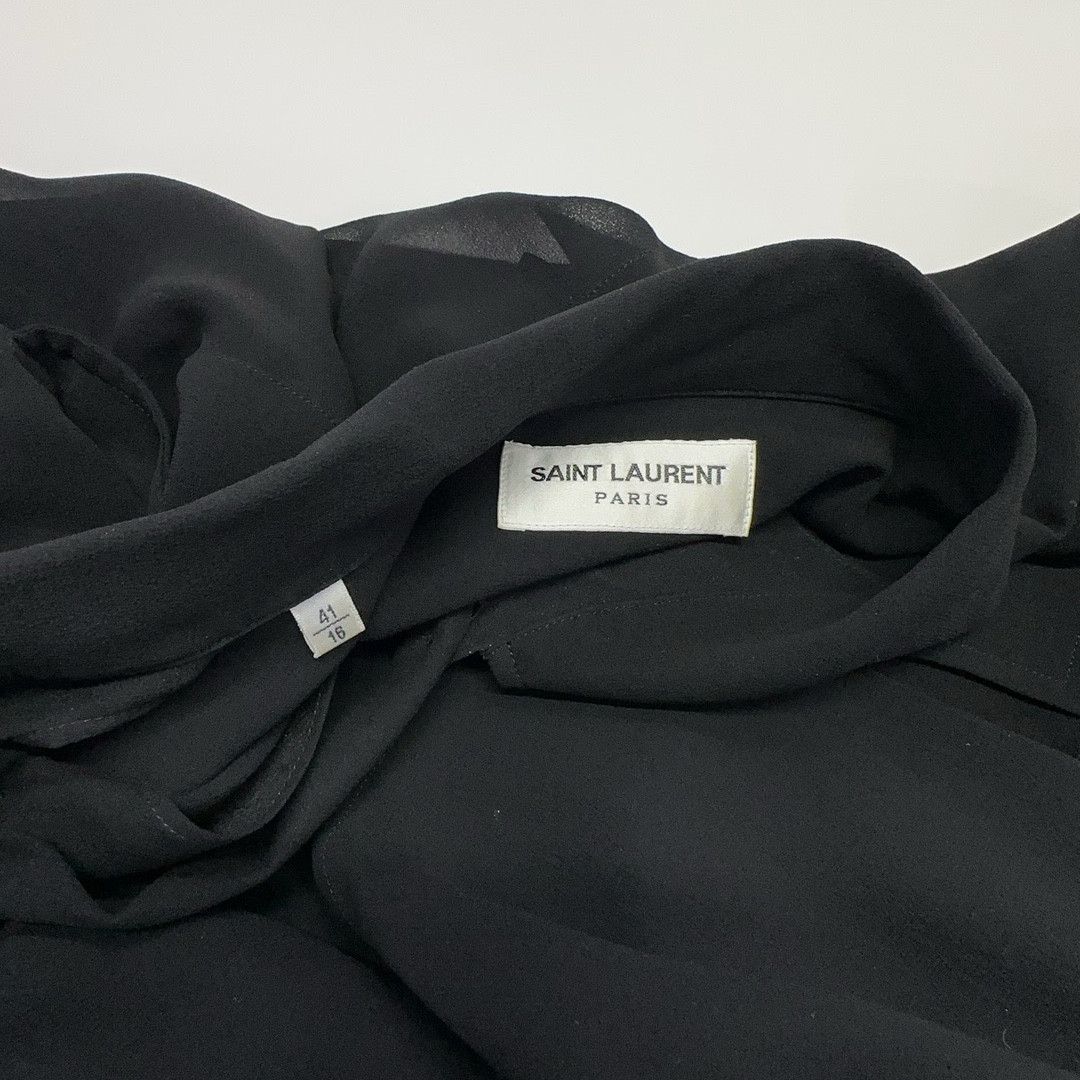 Saint Laurent Paris Saint Laurent Silk Button Up Shirt Size L Size US L / EU 52-54 / 3 - 4 Thumbnail