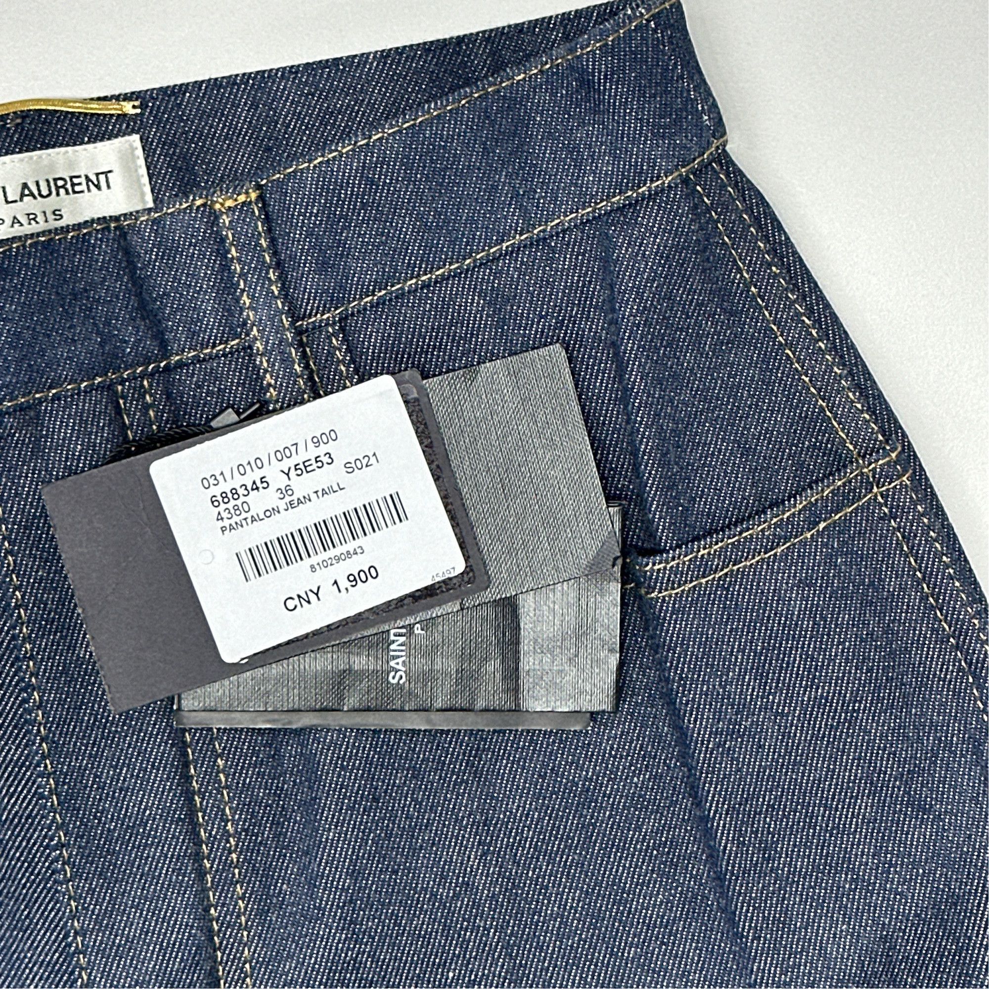 Saint Laurent Paris Saint Laurent Blue Jeans Size 36 Size 26" / US 2 / IT 38 - 2 Thumbnail