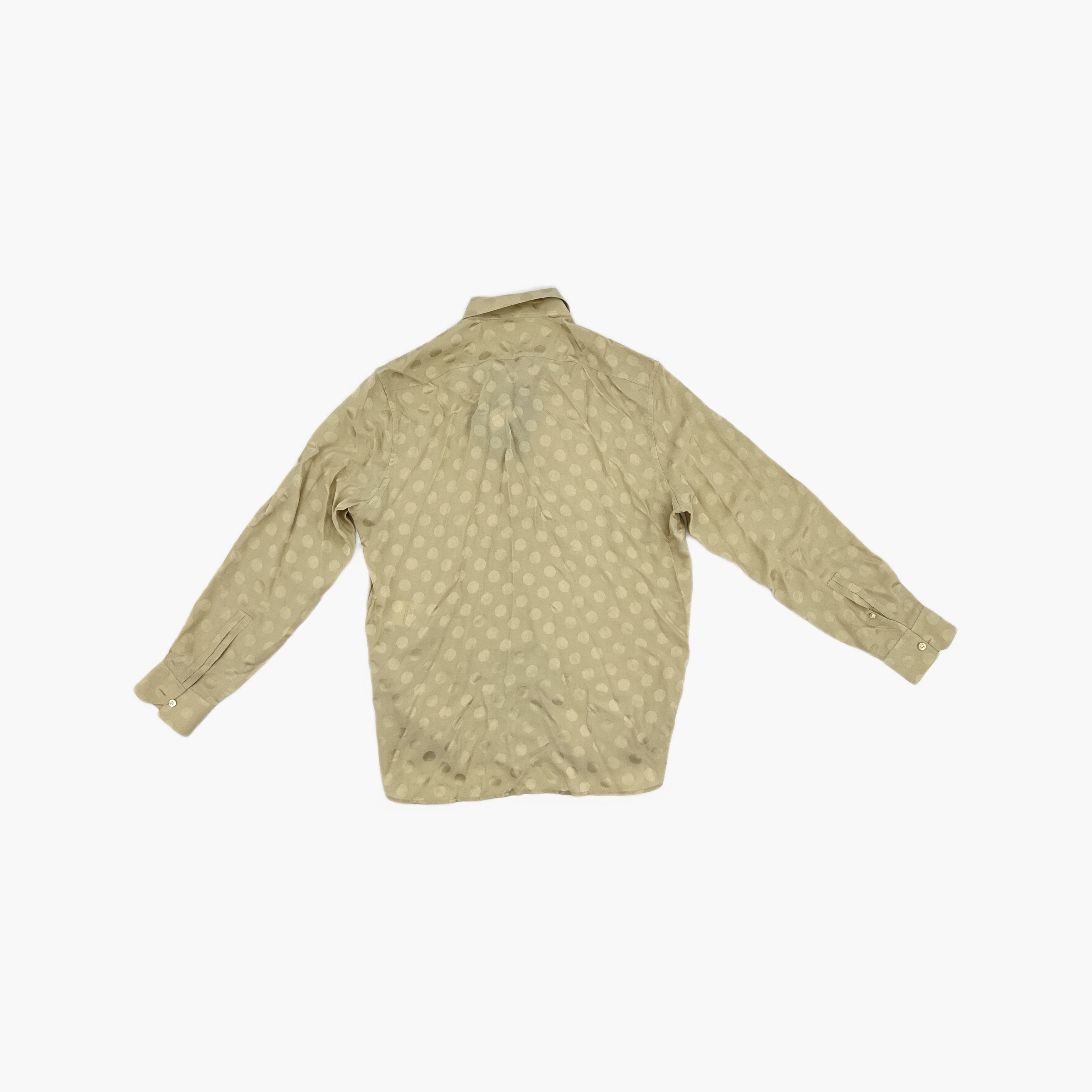 Saint Laurent Paris Saint Laurent Polka Dot Silk Button Up Shirt Size M Size US XXS / EU 40 - 2 Thumbnail